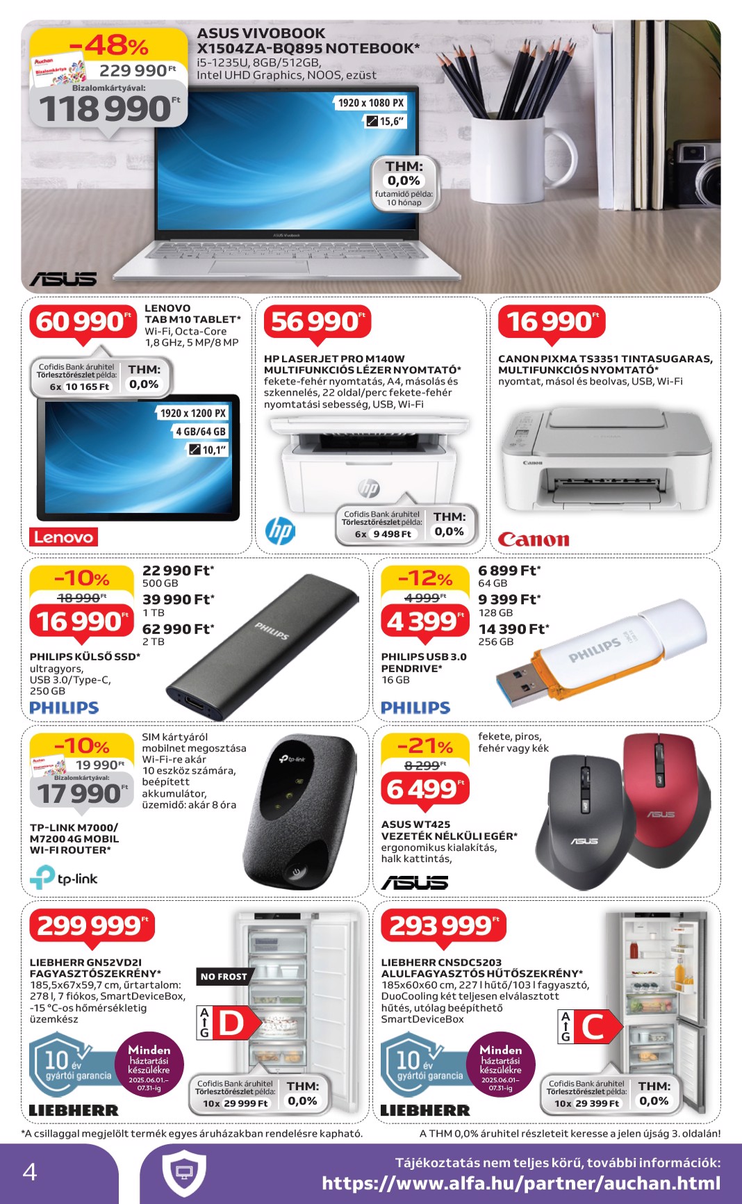 auchan - Auchan - Elektronikai termékek - Hipermarket akciós újság, érvényes 06.05. - 06.18. - page: 4