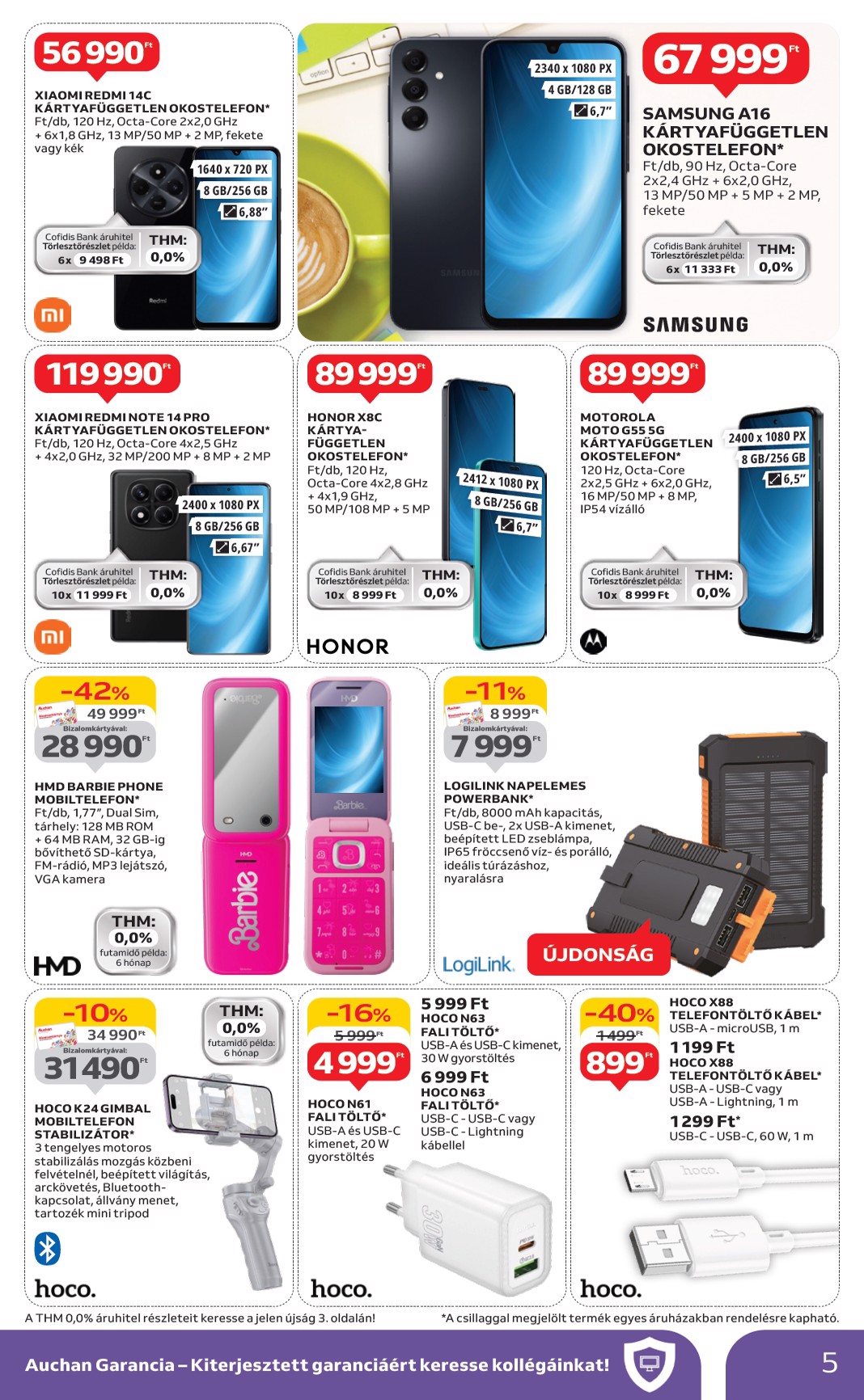 auchan - Auchan - Elektronikai termékek - Hipermarket akciós újság, érvényes 06.05. - 06.18. - page: 5