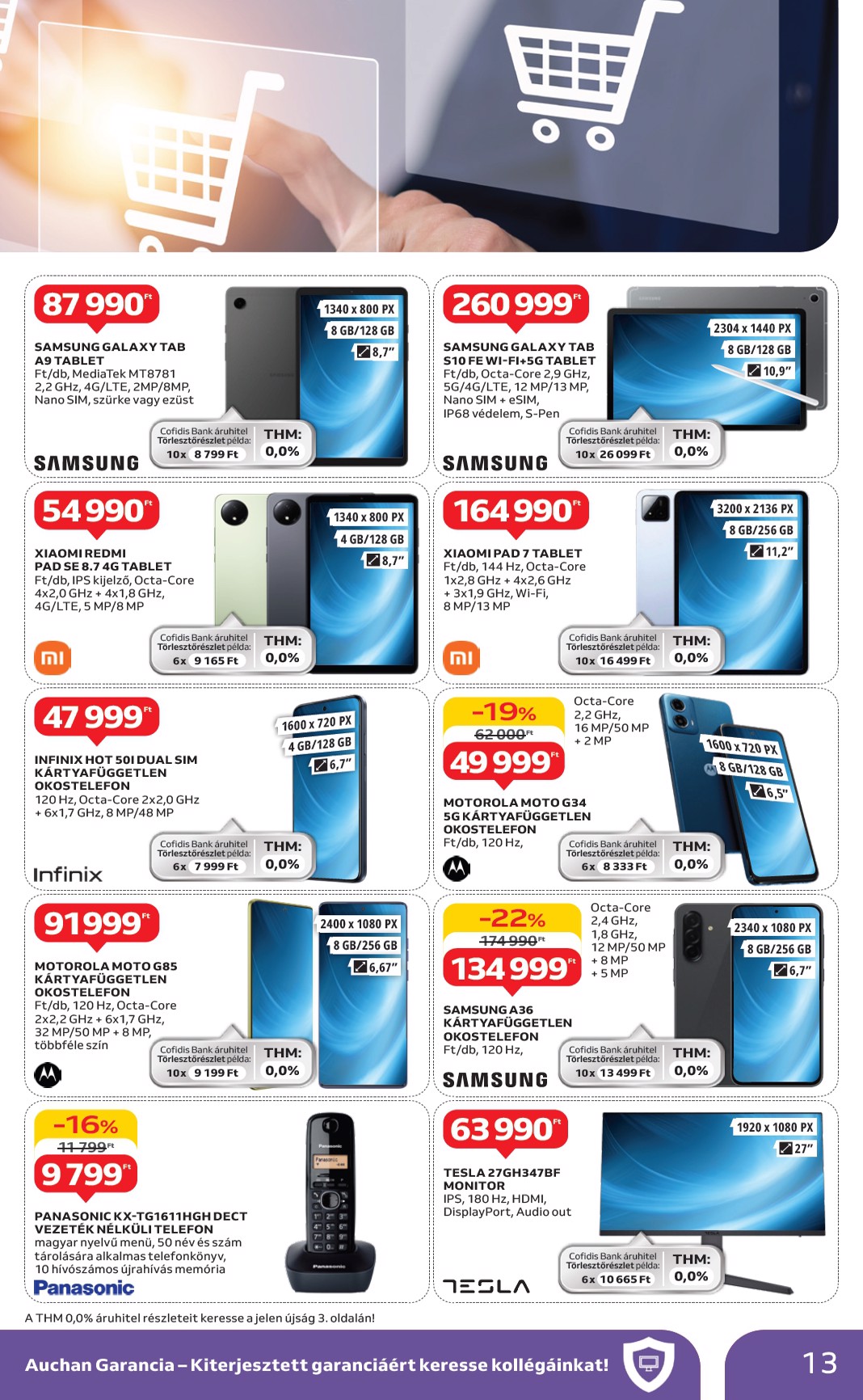 auchan - Auchan - Elektronikai termékek - Hipermarket akciós újság, érvényes 06.05. - 06.18. - page: 13