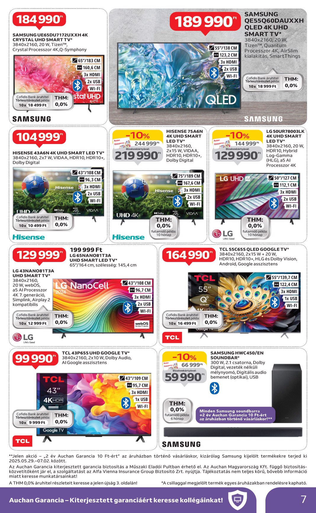 auchan - Auchan - Elektronikai termékek - Hipermarket akciós újság, érvényes 06.05. - 06.18. - page: 7
