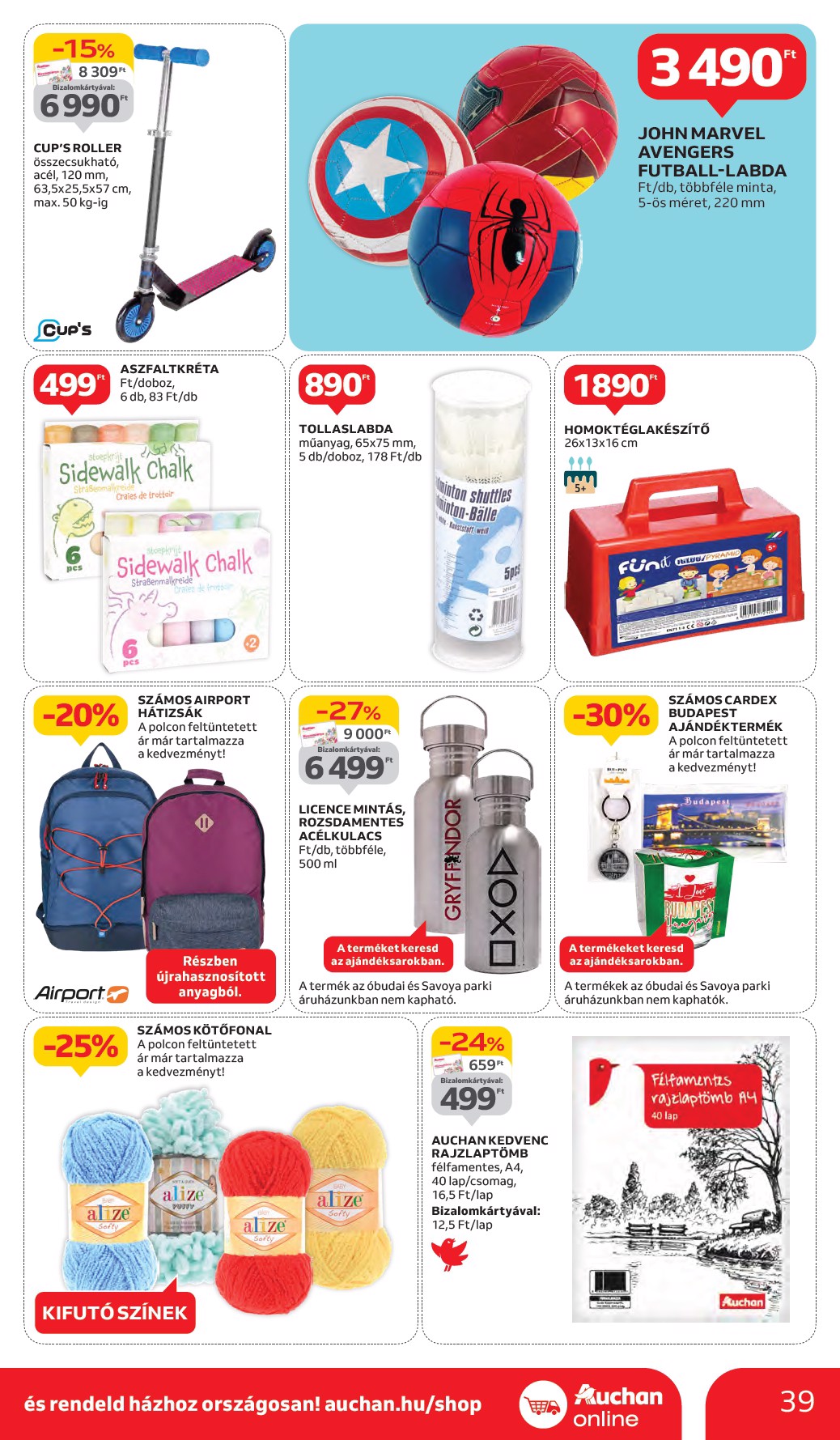 auchan - Auchan akciós újság, érvényes 06.05. - 06.11. - page: 39 auchan - Auchan akciós újság, érvényes 06.05. - 06.11. - page: 39