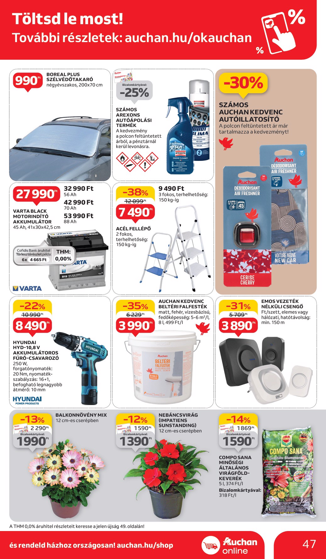 auchan - Auchan Hipermarket akciós újság, érvényes 05.29. - 06.04. - page: 47 auchan - Auchan Hipermarket akciós újság, érvényes 05.29. - 06.04. - page: 47