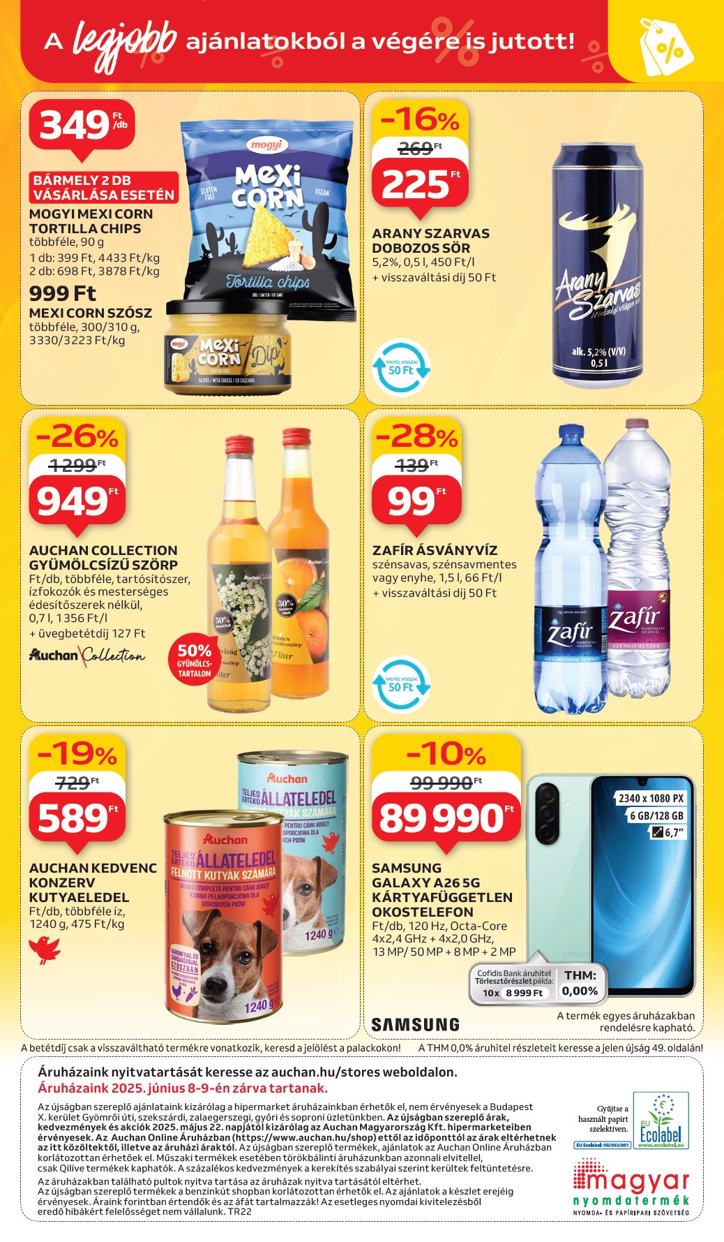 auchan - Auchan Hipermarket akciós újság, érvényes 05.29. - 06.04. - page: 54 auchan - Auchan Hipermarket akciós újság, érvényes 05.29. - 06.04. - page: 54