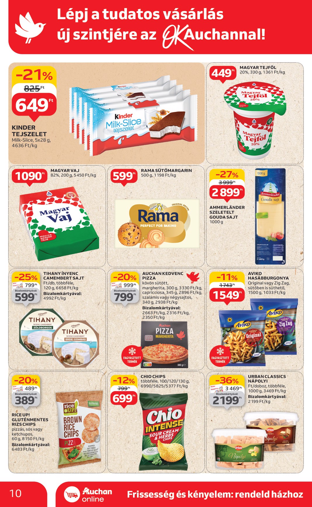 auchan - Auchan szupermarket akciós újság, érvényes 06.12. - 06.18. - page: 10
