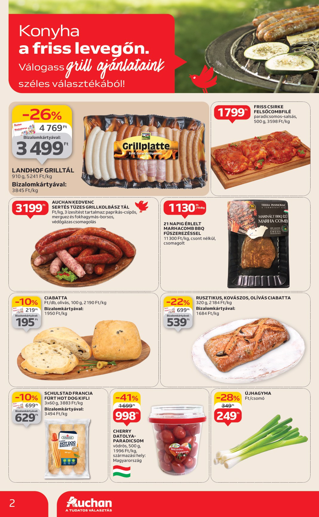 auchan - Auchan szupermarket akciós újság, érvényes 06.12. - 06.18. - page: 2
