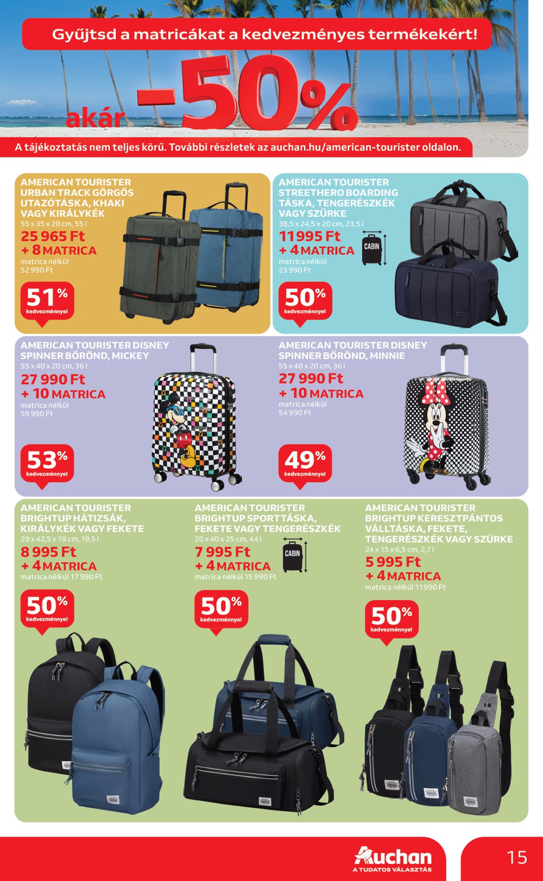 auchan - Auchan szupermarket akciós újság, érvényes 06.12. - 06.18. - page: 15
