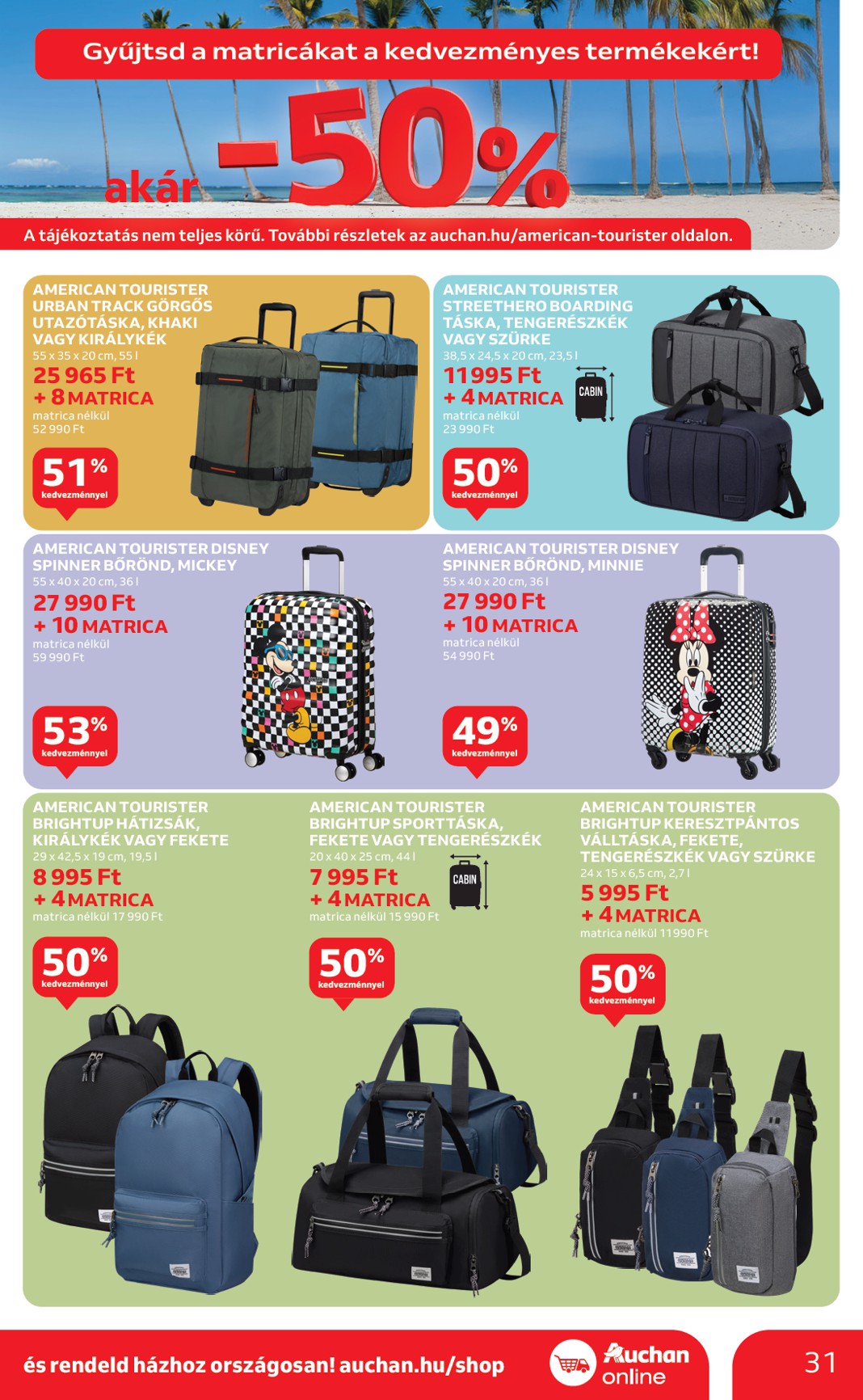 auchan - Auchan Hipermarket akciós újság, érvényes 06.12. - 06.18. - page: 31 auchan - Auchan Hipermarket akciós újság, érvényes 06.12. - 06.18. - page: 31