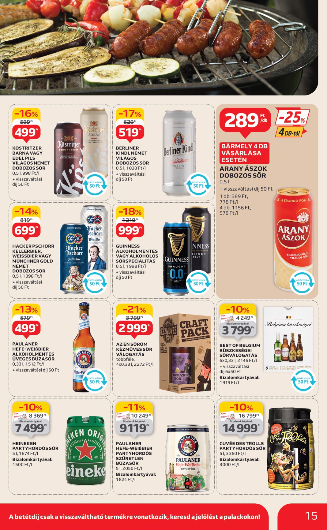 auchan - Auchan - Grill ajánlataink akciós újság, érvényes 06.12. - 06.25. - page: 15