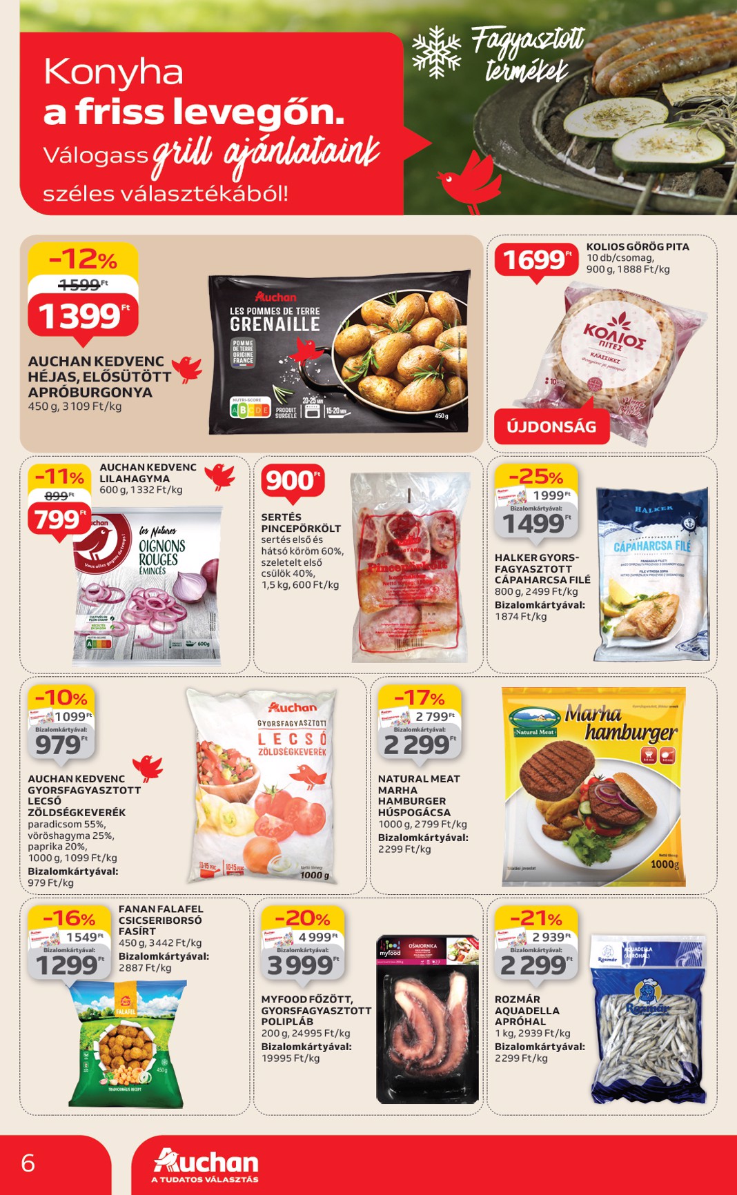 auchan - Auchan - Grill ajánlataink akciós újság, érvényes 06.12. - 06.25. - page: 6