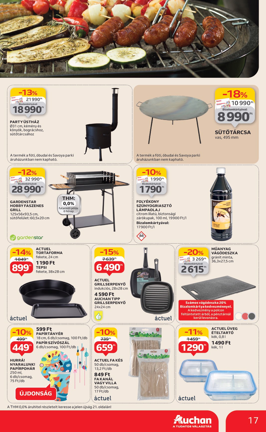 auchan - Auchan - Grill ajánlataink akciós újság, érvényes 06.12. - 06.25. - page: 17