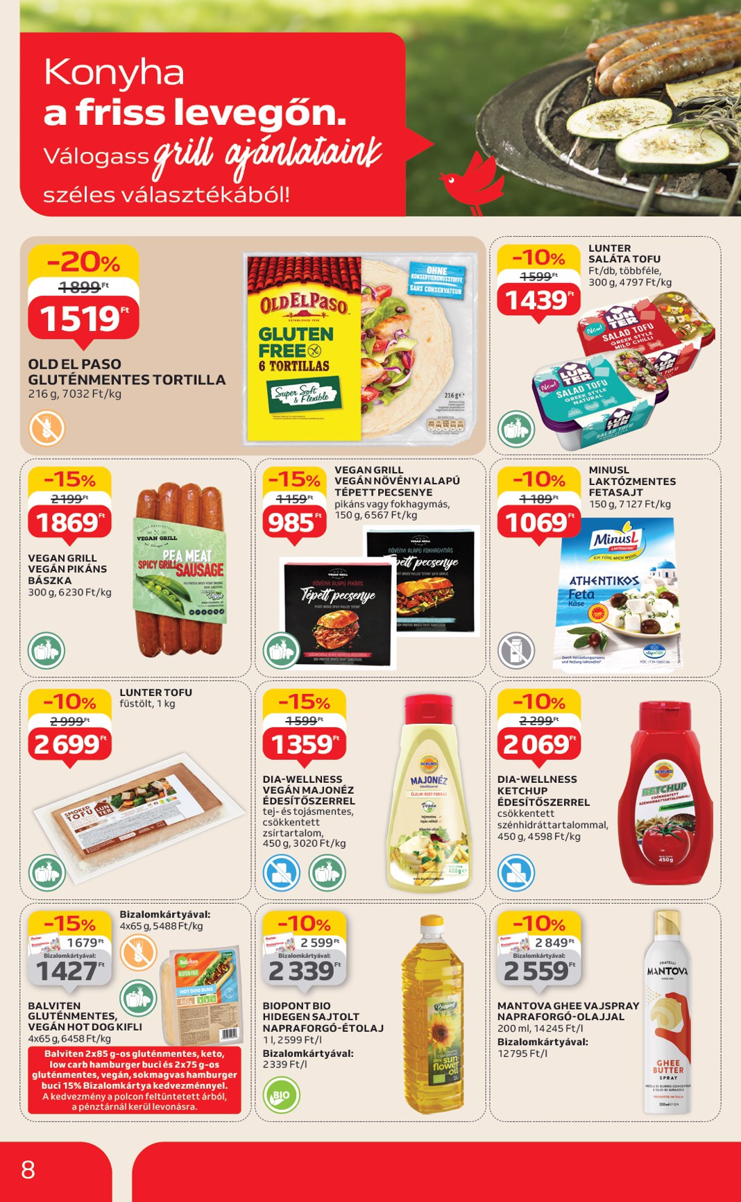 auchan - Auchan - Grill ajánlataink akciós újság, érvényes 06.12. - 06.25. - page: 8
