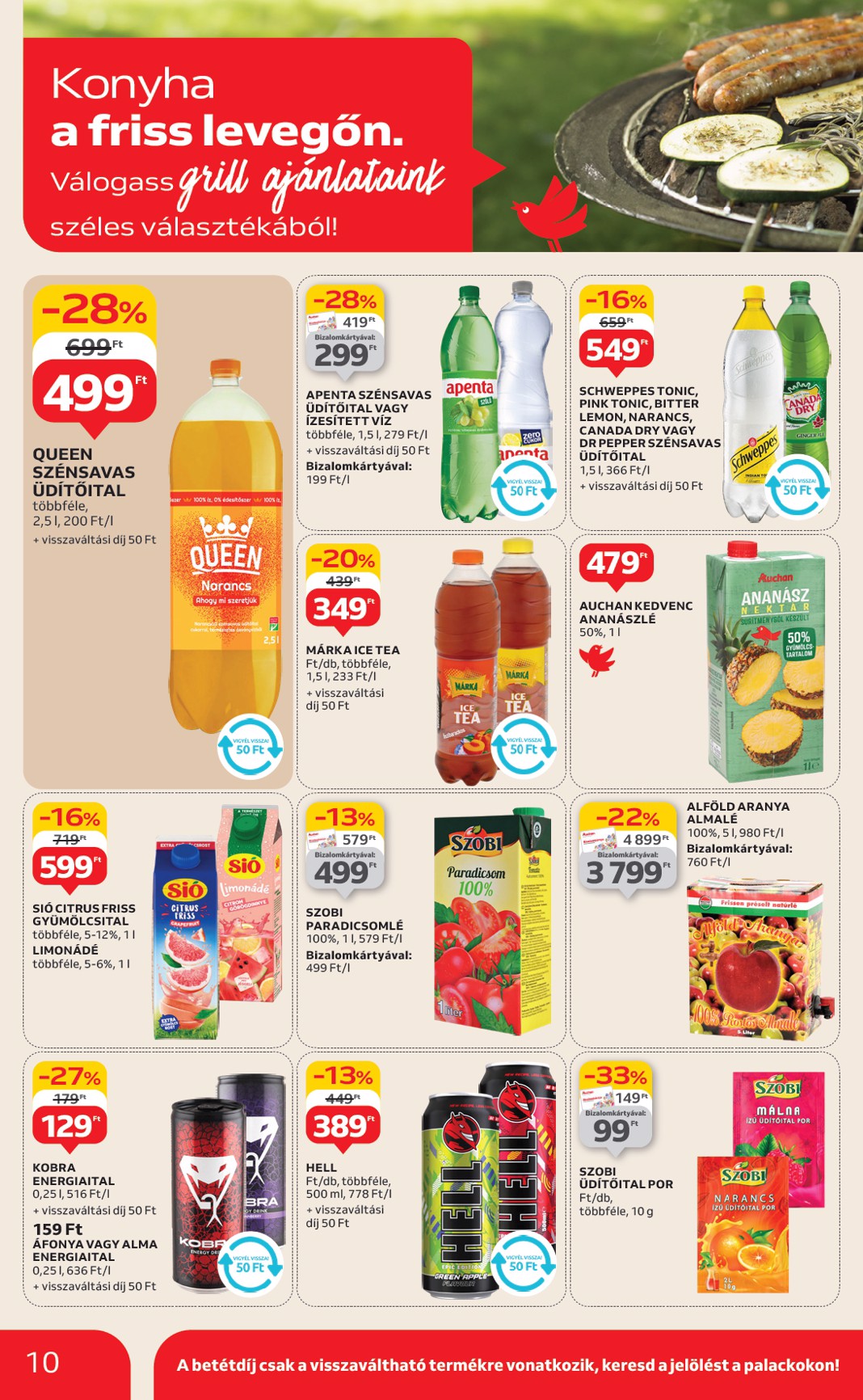 auchan - Auchan - Grill ajánlataink akciós újság, érvényes 06.12. - 06.25. - page: 10