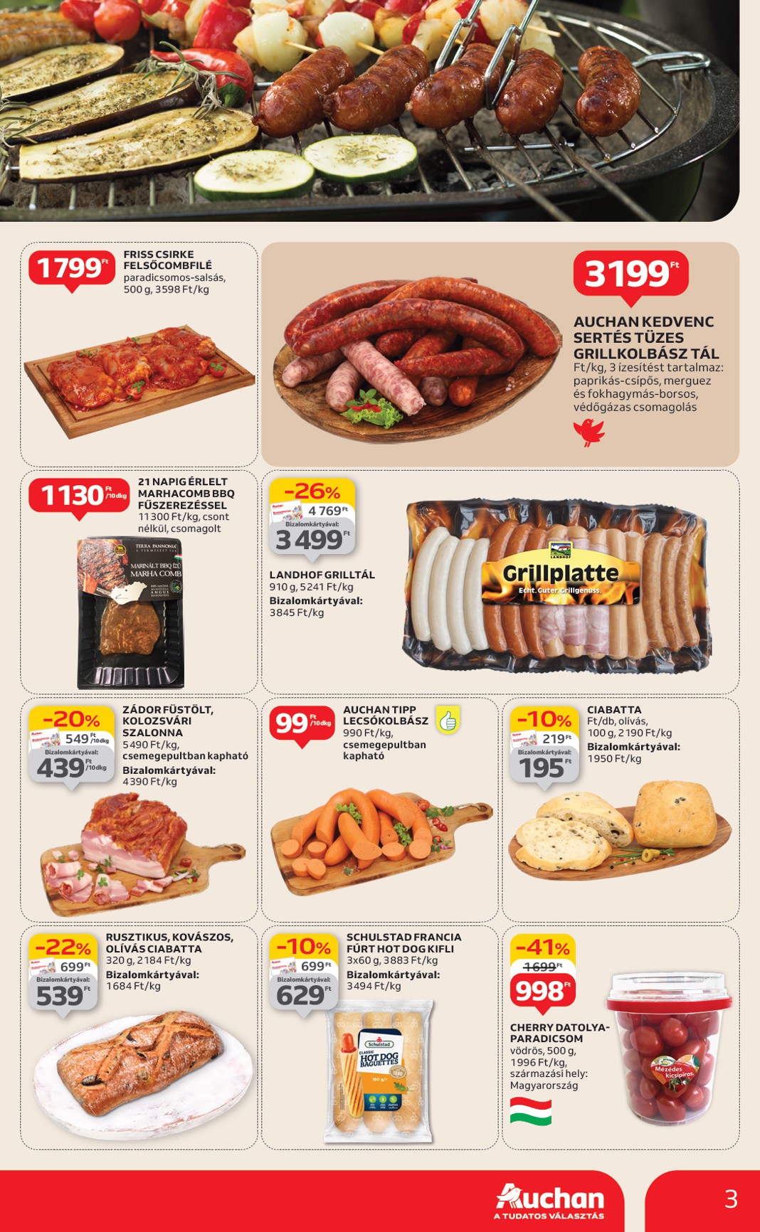 auchan - Auchan - Grill ajánlataink akciós újság, érvényes 06.12. - 06.25. - page: 3