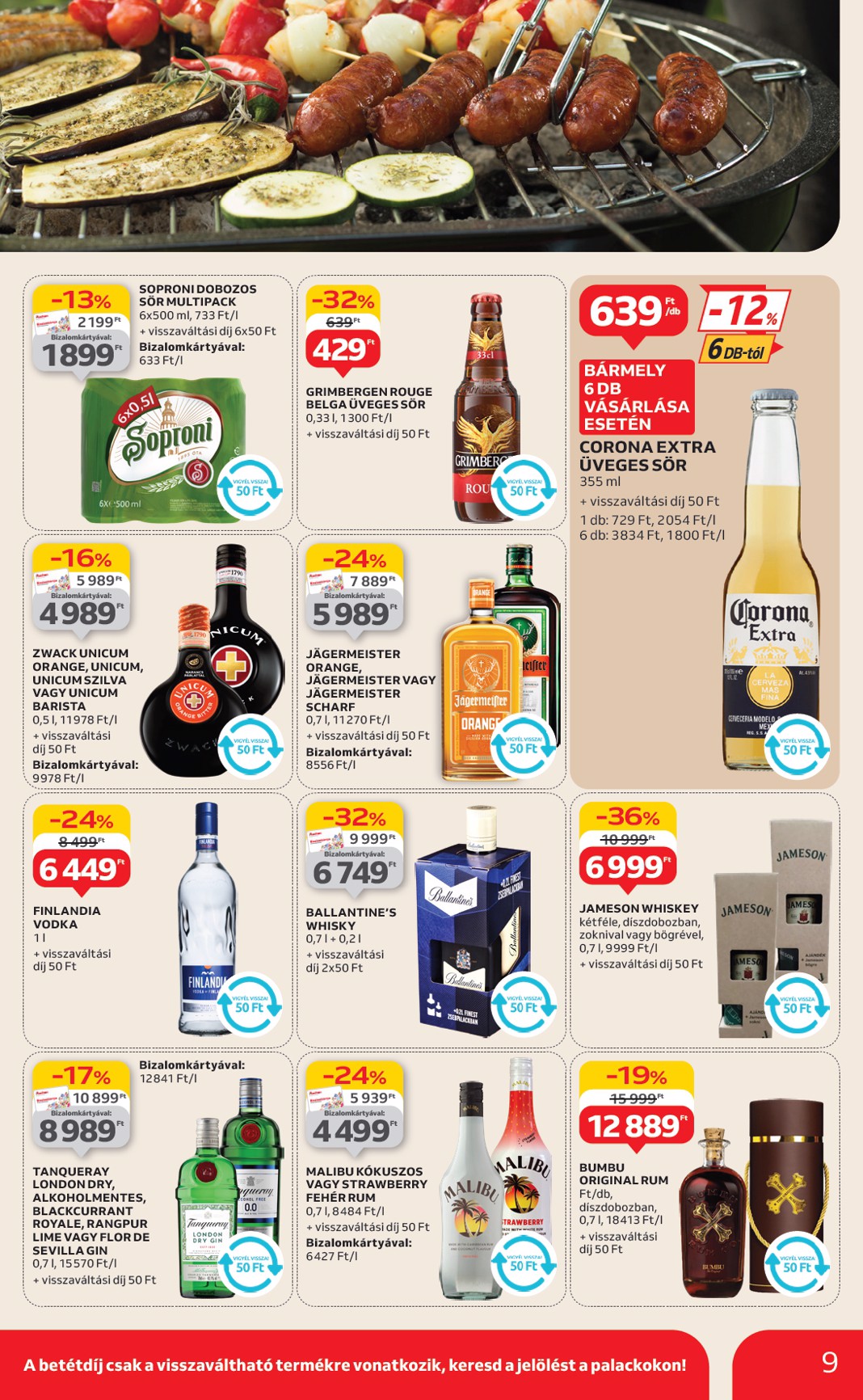 auchan - Auchan - Grill ajánlataink akciós újság, érvényes 06.12. - 06.25. - page: 9