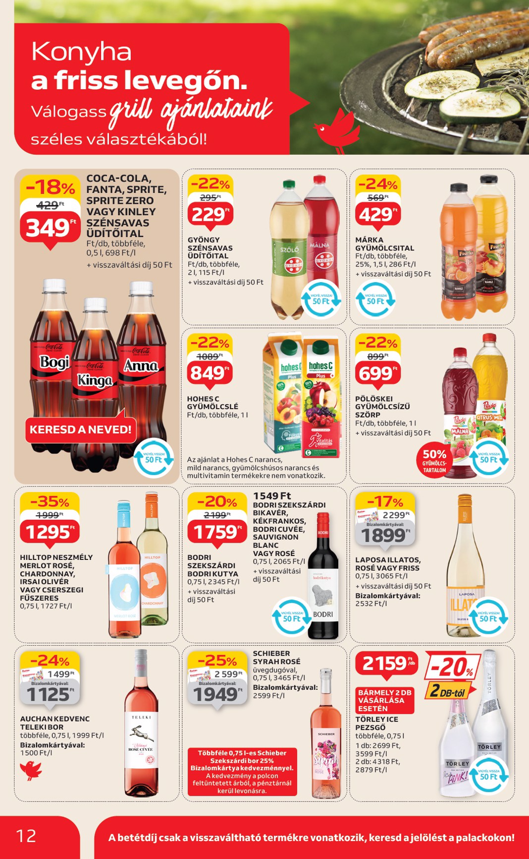 auchan - Auchan - Grill ajánlataink akciós újság, érvényes 06.12. - 06.25. - page: 12