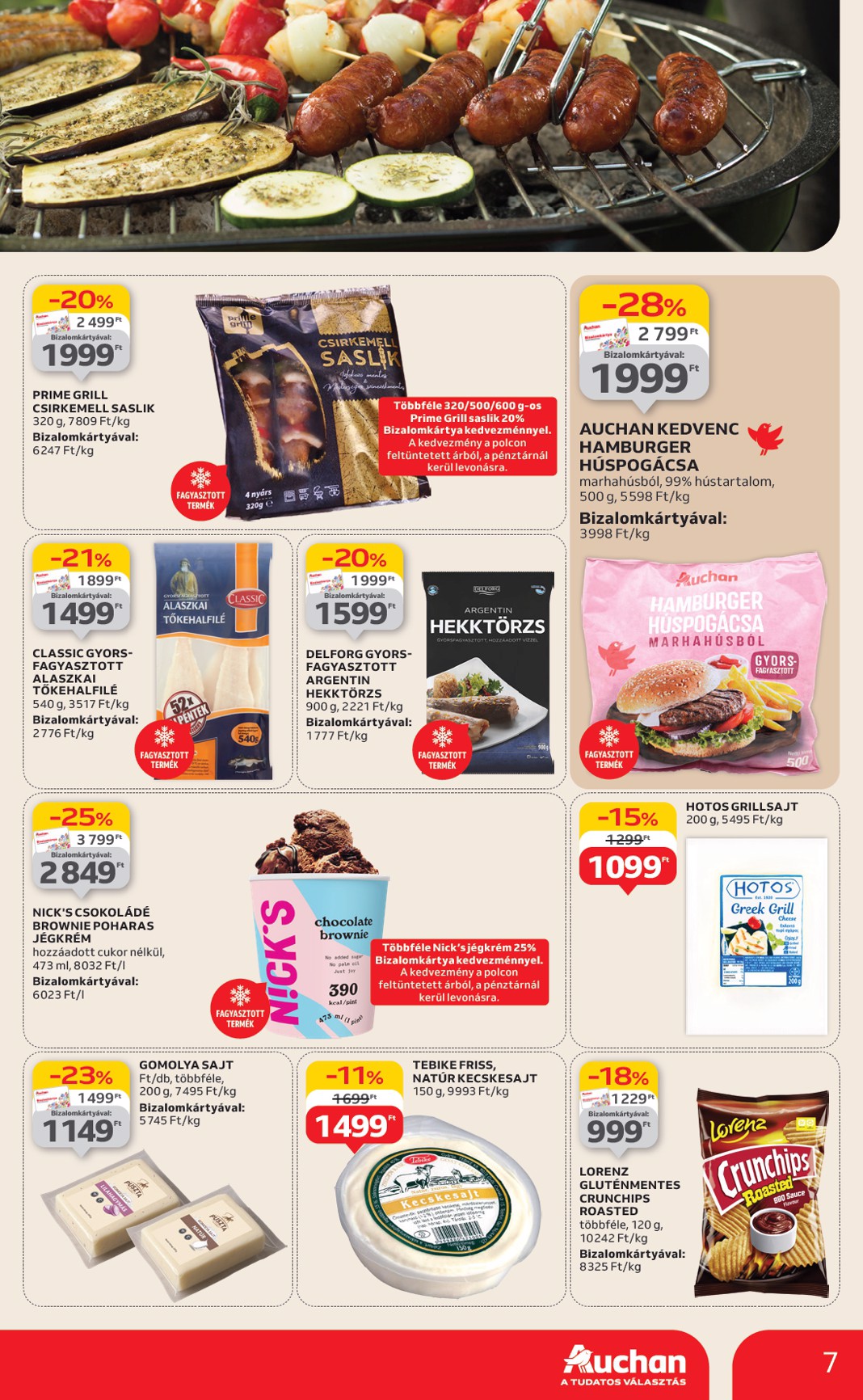 auchan - Auchan - Grill ajánlataink akciós újság, érvényes 06.12. - 06.25. - page: 7