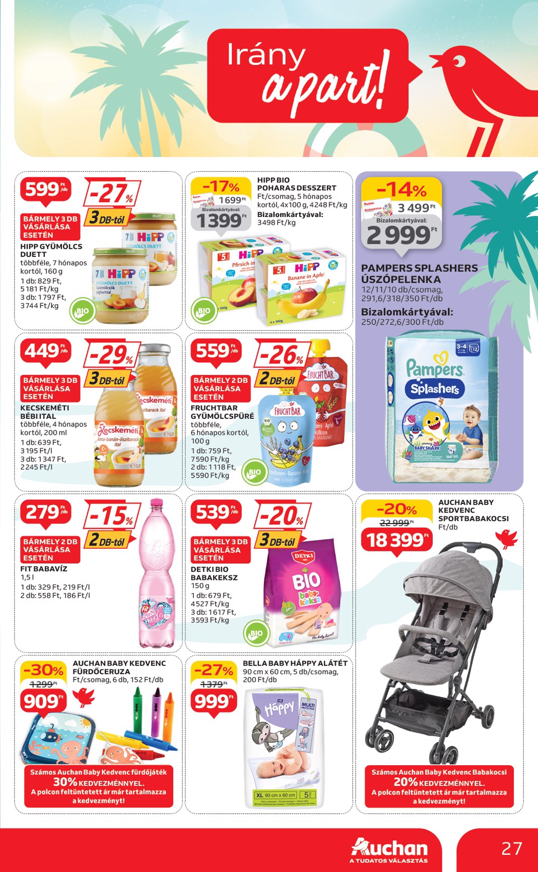 auchan - Auchan - Nyárkezdő ajánlataink akciós újság, érvényes 06.12. - 07.16. - page: 27