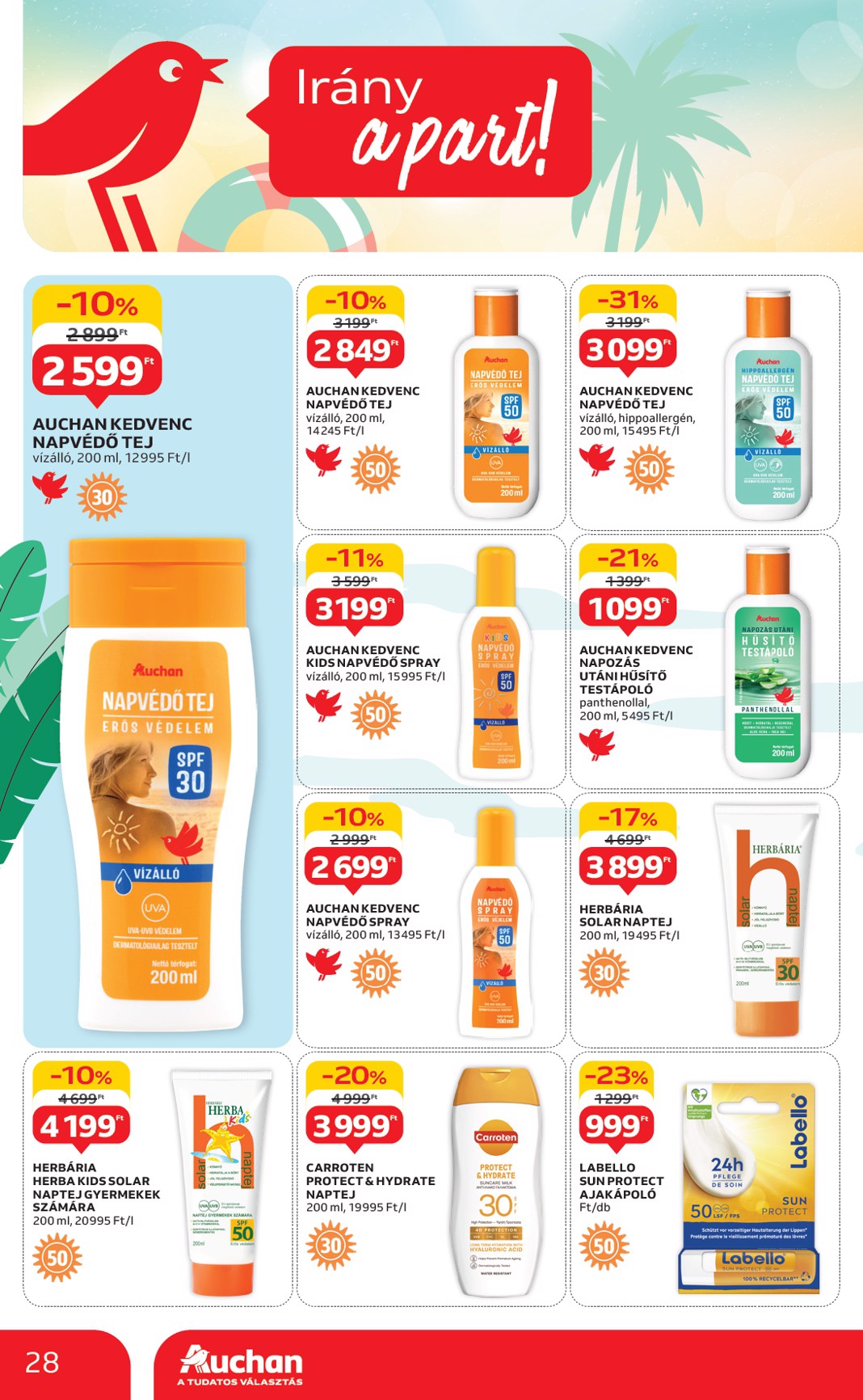 auchan - Auchan - Nyárkezdő ajánlataink akciós újság, érvényes 06.12. - 07.16. - page: 28