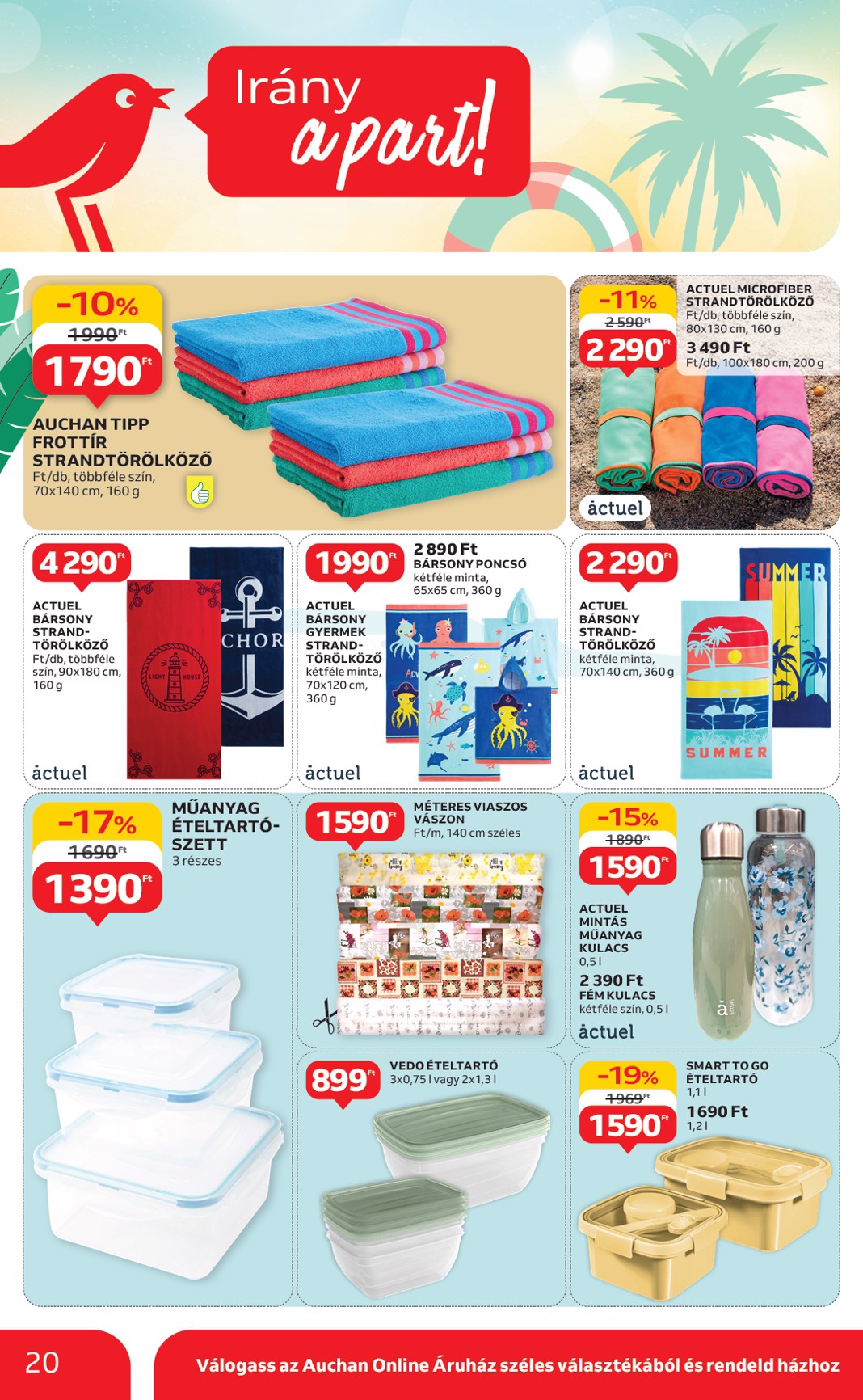 auchan - Auchan - Nyárkezdő ajánlataink akciós újság, érvényes 06.12. - 07.16. - page: 20