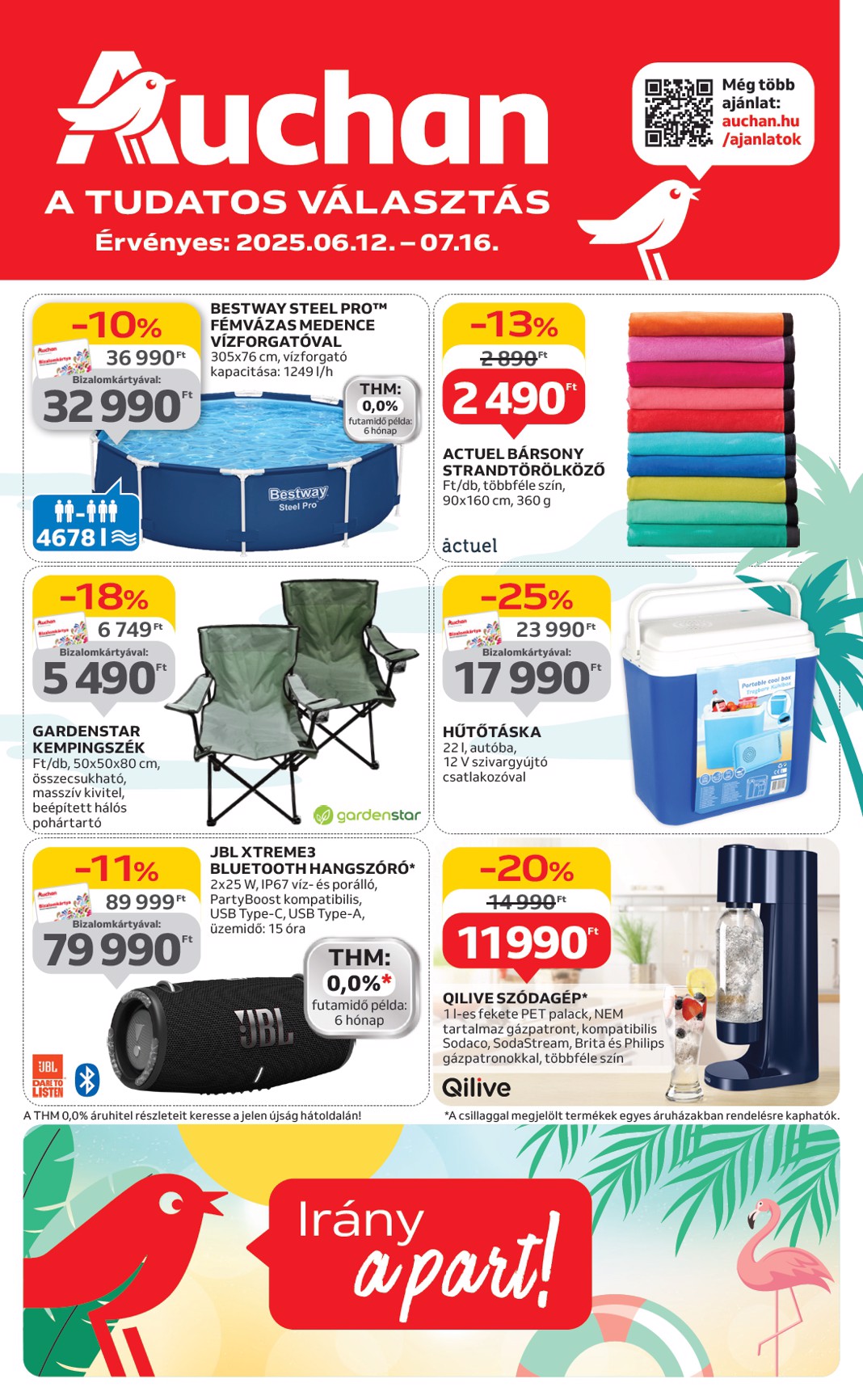auchan - Auchan - Nyárkezdő ajánlataink akciós újság, érvényes 06.12. - 07.16. - page: 1
