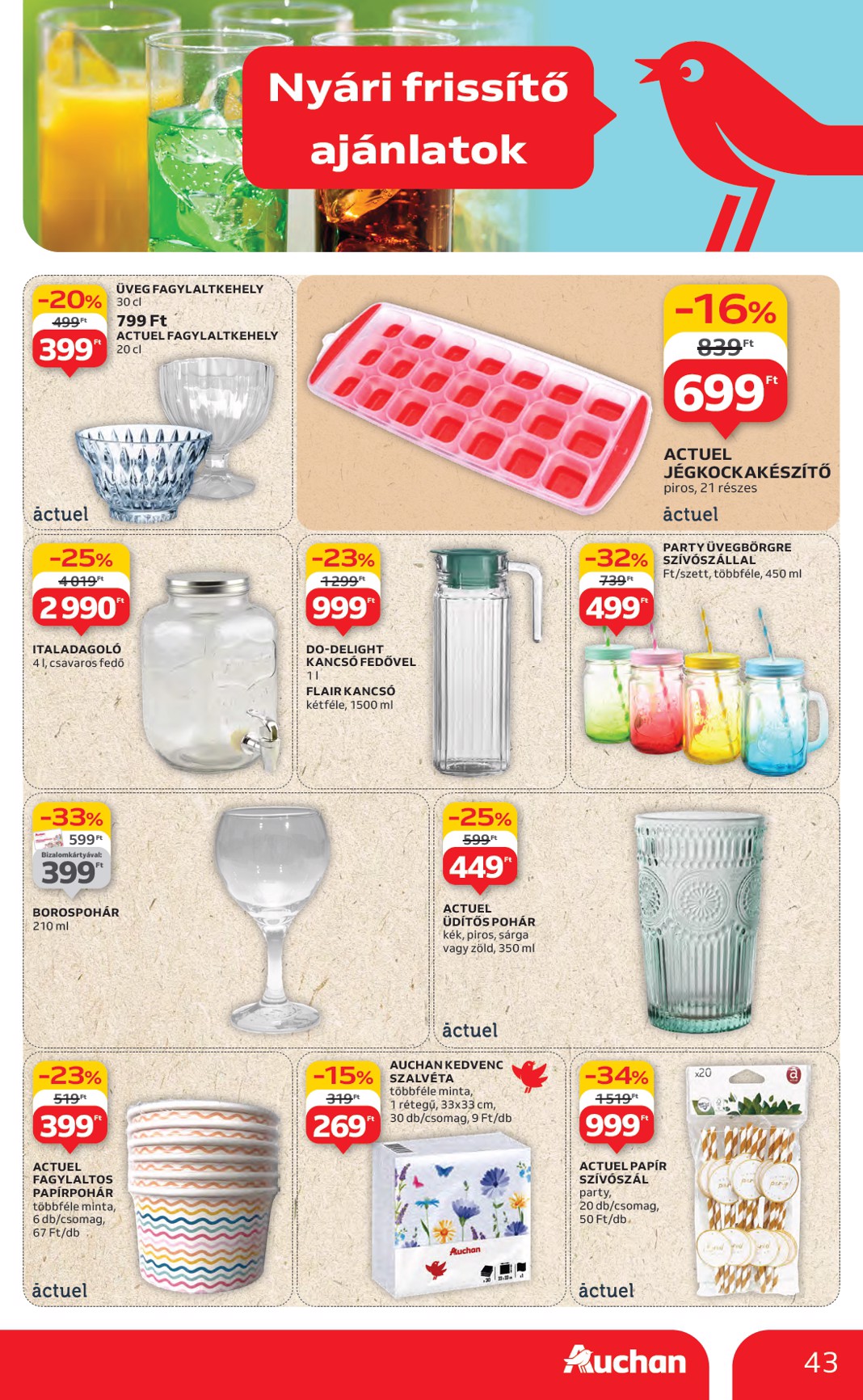 auchan - Auchan - Hipermarket akciós újság, érvényes 06.26. - 07.02. - page: 43 auchan - Auchan - Hipermarket akciós újság, érvényes 06.26. - 07.02. - page: 43