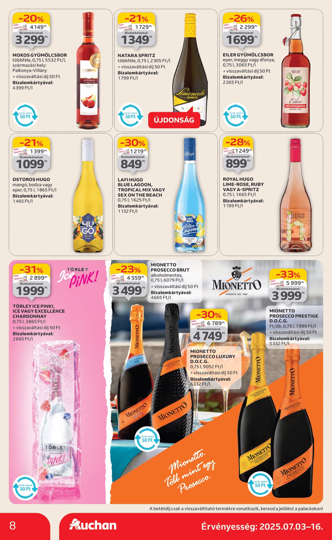 auchan - Auchan Hipermarket akciós újság, érvényes 07.03. - 07.09. - page: 8 auchan - Auchan Hipermarket akciós újság, érvényes 07.03. - 07.09. - page: 8