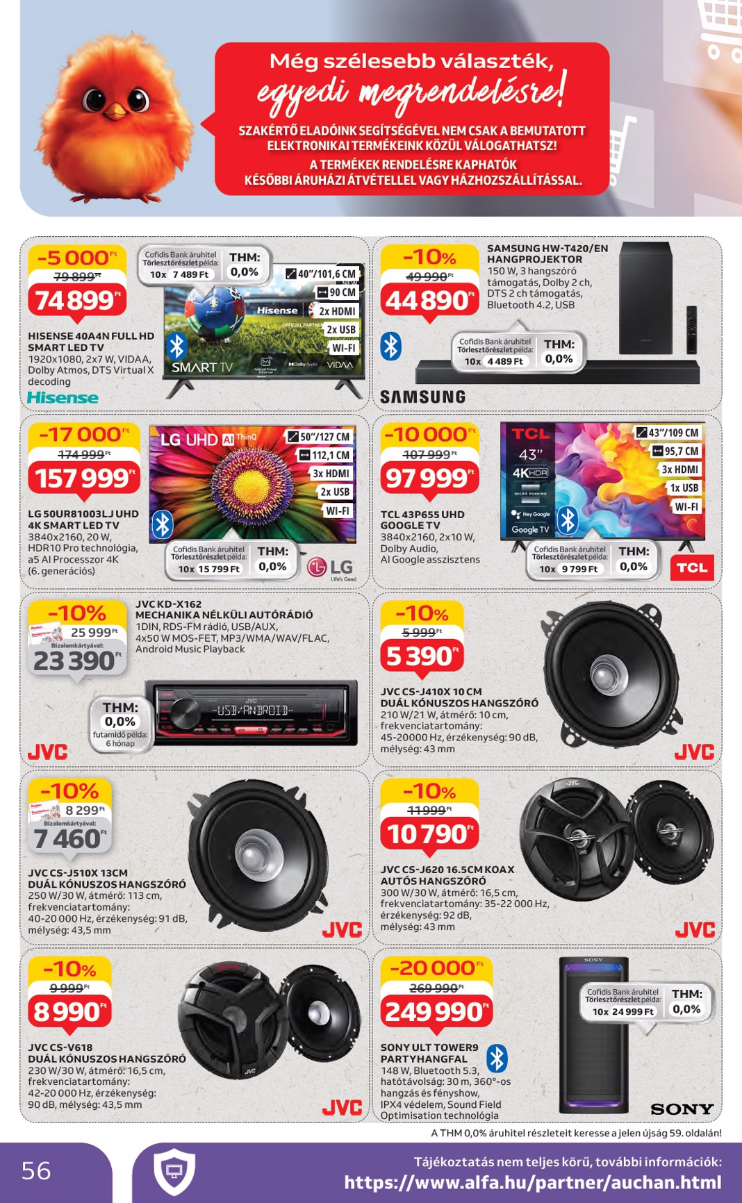 auchan - Auchan Hipermarket akciós újság, érvényes 07.24. - 07.30. - page: 56 auchan - Auchan Hipermarket akciós újság, érvényes 07.24. - 07.30. - page: 56