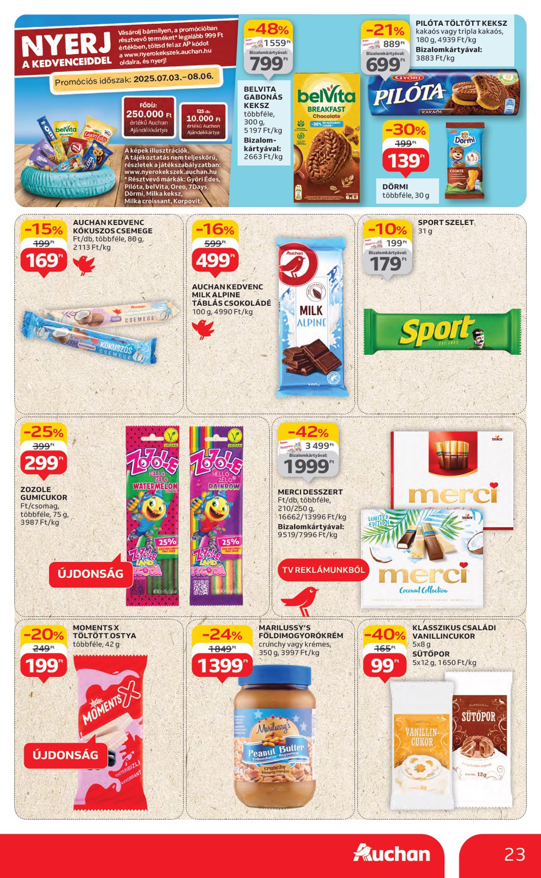 auchan - Auchan Hipermarket akciós újság, érvényes 07.24. - 07.30. - page: 23 auchan - Auchan Hipermarket akciós újság, érvényes 07.24. - 07.30. - page: 23
