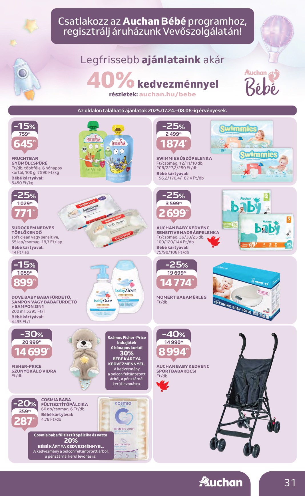 auchan - Auchan Hipermarket akciós újság, érvényes 07.24. - 07.30. - page: 31 auchan - Auchan Hipermarket akciós újság, érvényes 07.24. - 07.30. - page: 31
