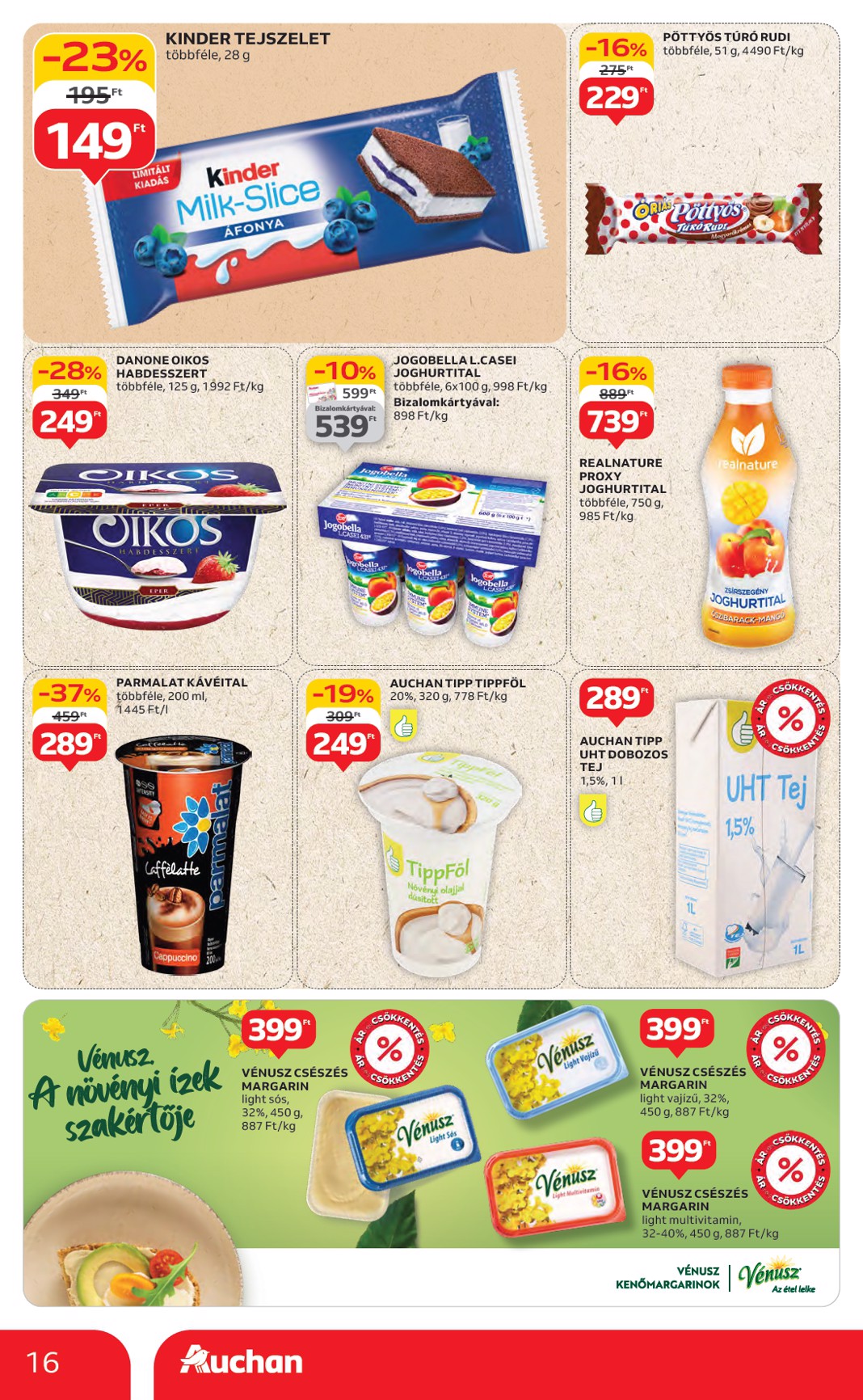 auchan - Auchan Hipermarket akciós újság, érvényes 07.24. - 07.30. - page: 16 auchan - Auchan Hipermarket akciós újság, érvényes 07.24. - 07.30. - page: 16