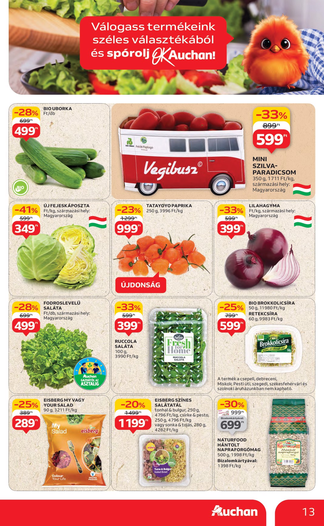 auchan - Auchan Hipermarket akciós újság, érvényes 07.24. - 07.30. - page: 13 auchan - Auchan Hipermarket akciós újság, érvényes 07.24. - 07.30. - page: 13