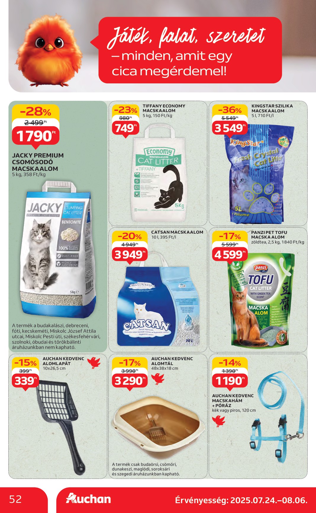 auchan - Auchan Hipermarket akciós újság, érvényes 07.24. - 07.30. - page: 52 auchan - Auchan Hipermarket akciós újság, érvényes 07.24. - 07.30. - page: 52