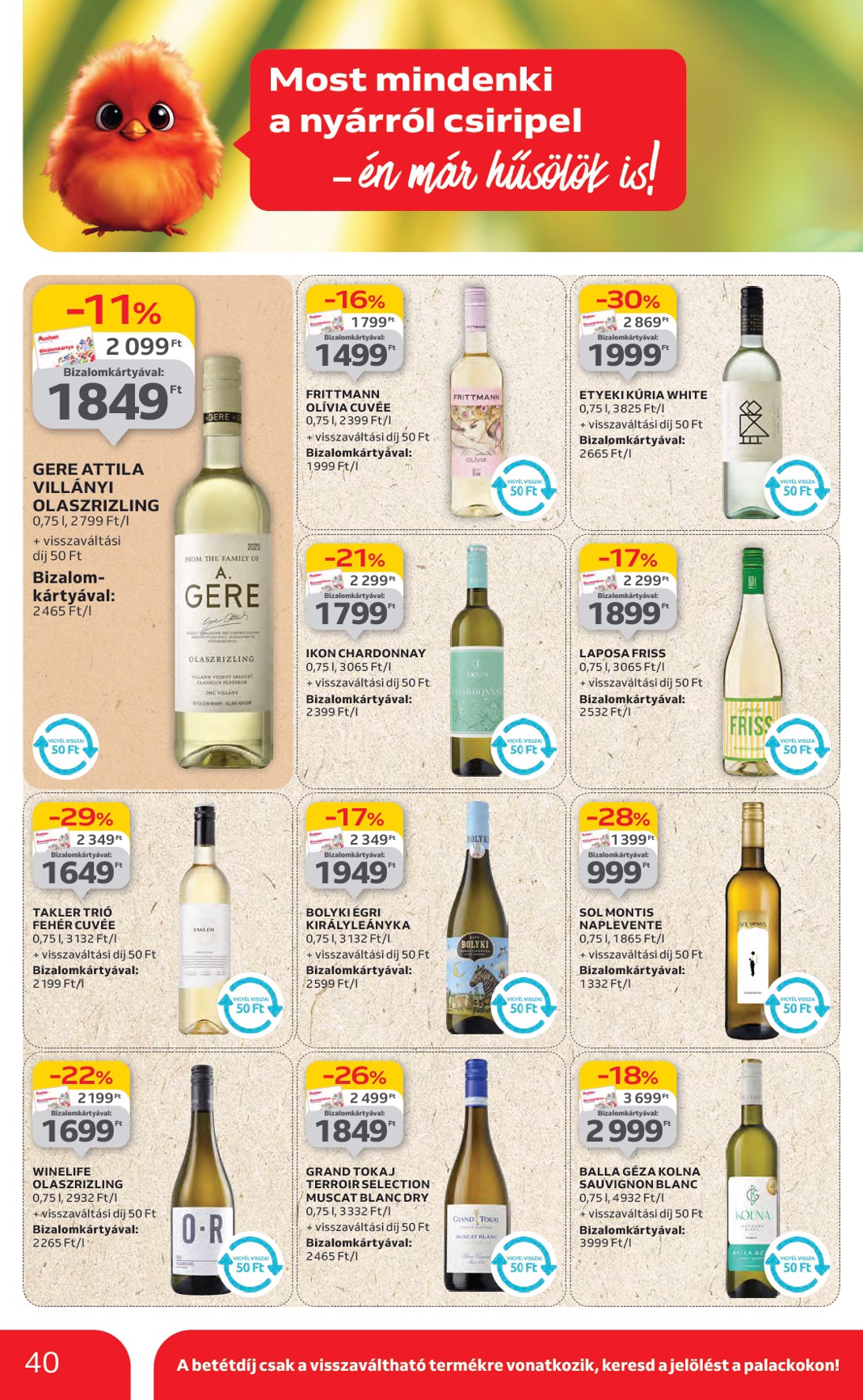 auchan - Auchan Hipermarket akciós újság, érvényes 07.24. - 07.30. - page: 40 auchan - Auchan Hipermarket akciós újság, érvényes 07.24. - 07.30. - page: 40