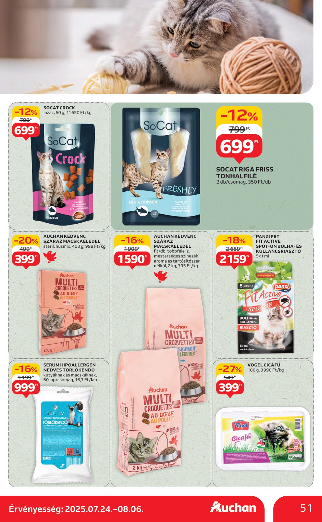 auchan - Auchan Hipermarket akciós újság, érvényes 07.24. - 07.30. - page: 51 auchan - Auchan Hipermarket akciós újság, érvényes 07.24. - 07.30. - page: 51