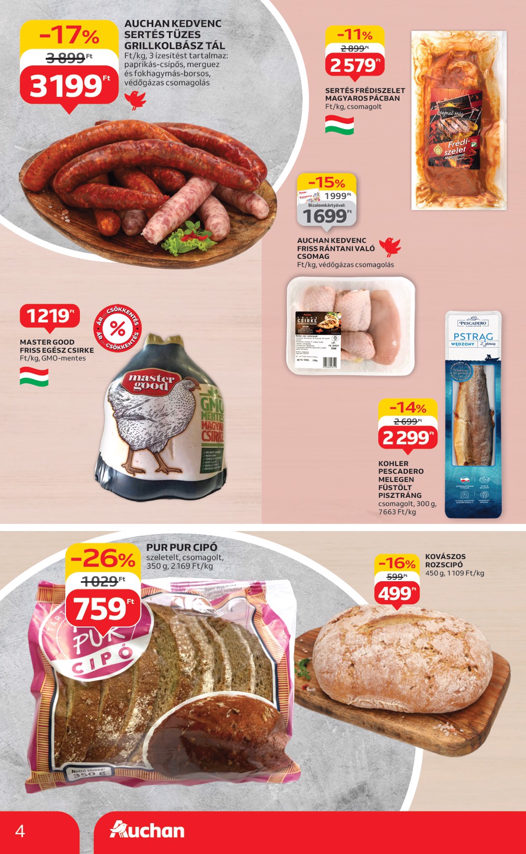 auchan - Auchan Szupermarket akciós újság, érvényes 07.24. - 07.30. - page: 4