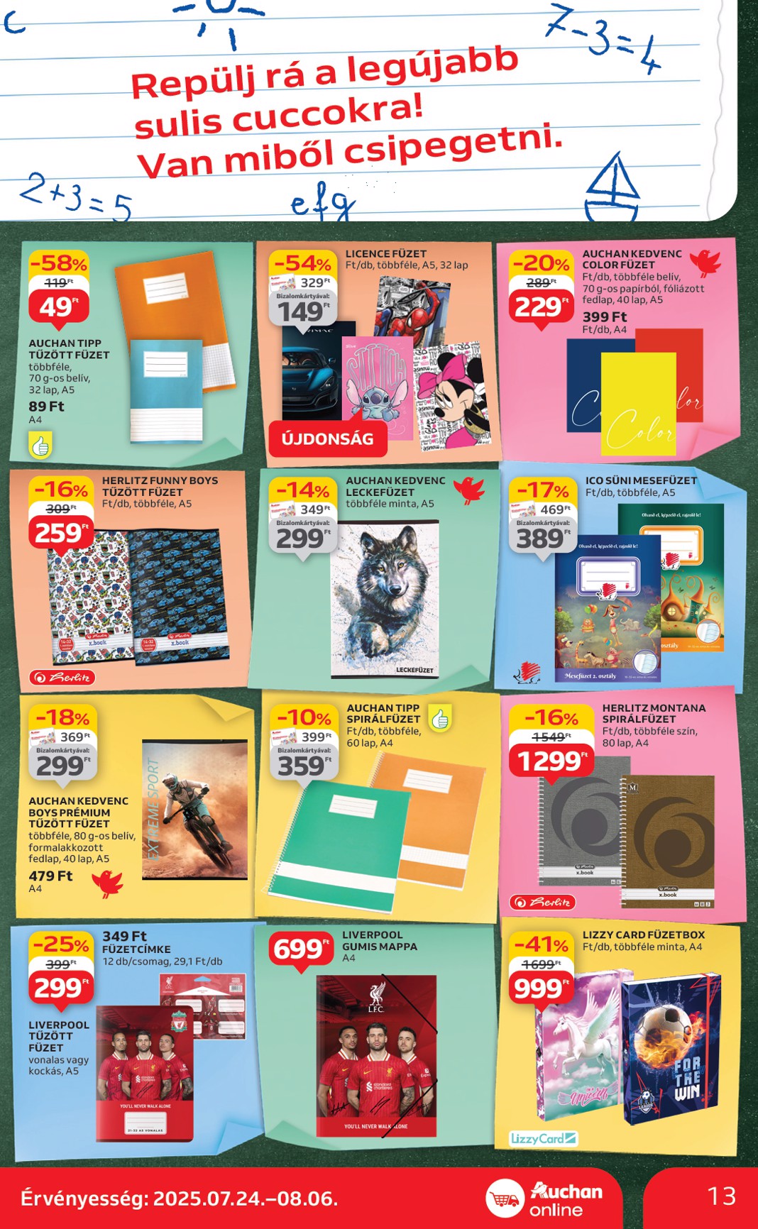auchan - Auchan Szupermarket akciós újság, érvényes 07.24. - 07.30. - page: 13