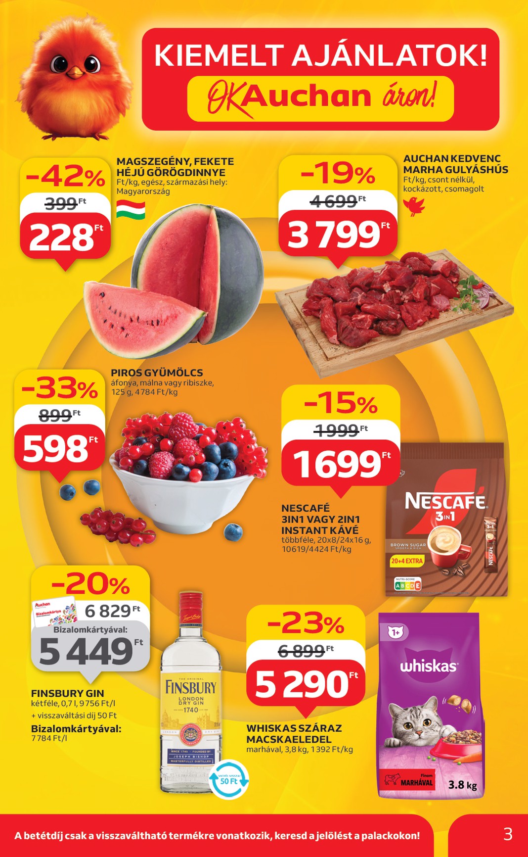 auchan - Auchan Szupermarket akciós újság, érvényes 07.24. - 07.30. - page: 3