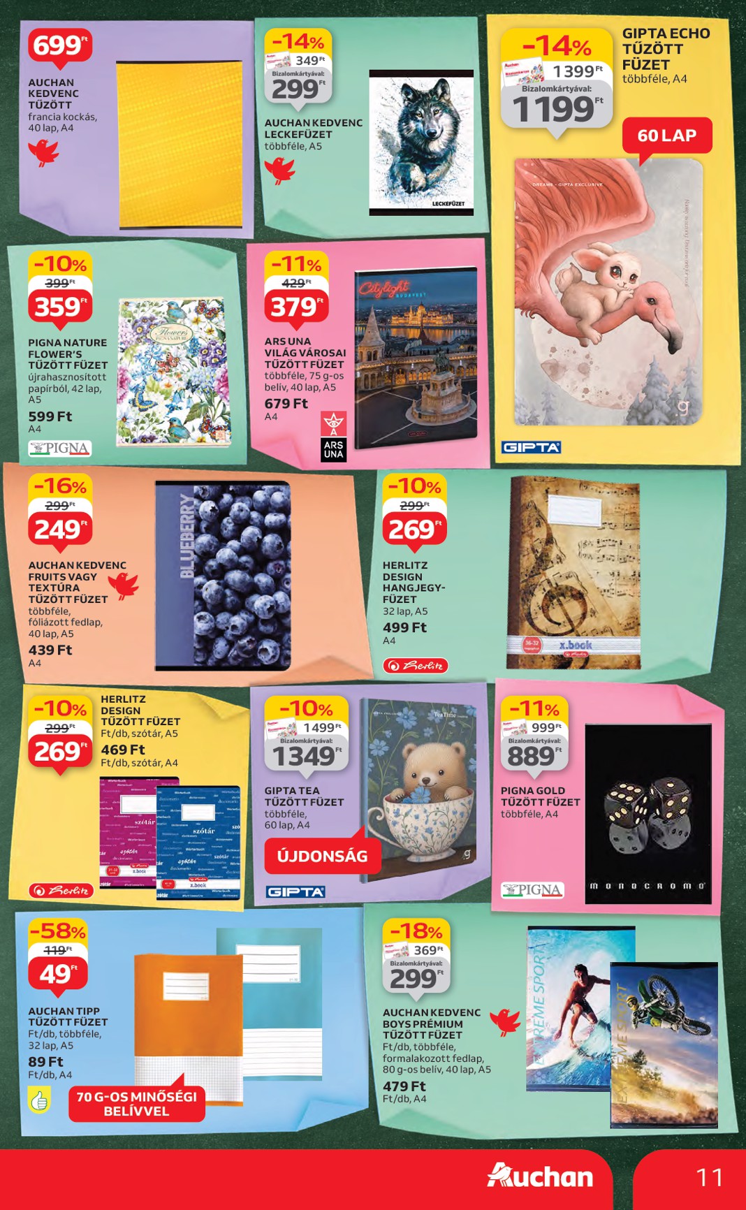 auchan - Auchan - Iskolakezdés ajánlataink akciós újság, érvényes 07.24. - 08.06. - page: 11