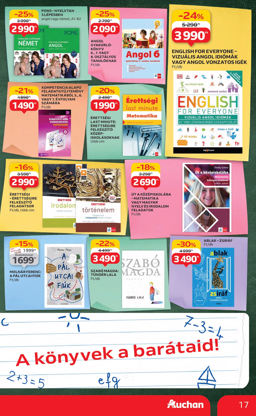auchan - Auchan - Iskolakezdés ajánlataink akciós újság, érvényes 07.24. - 08.06. - page: 17