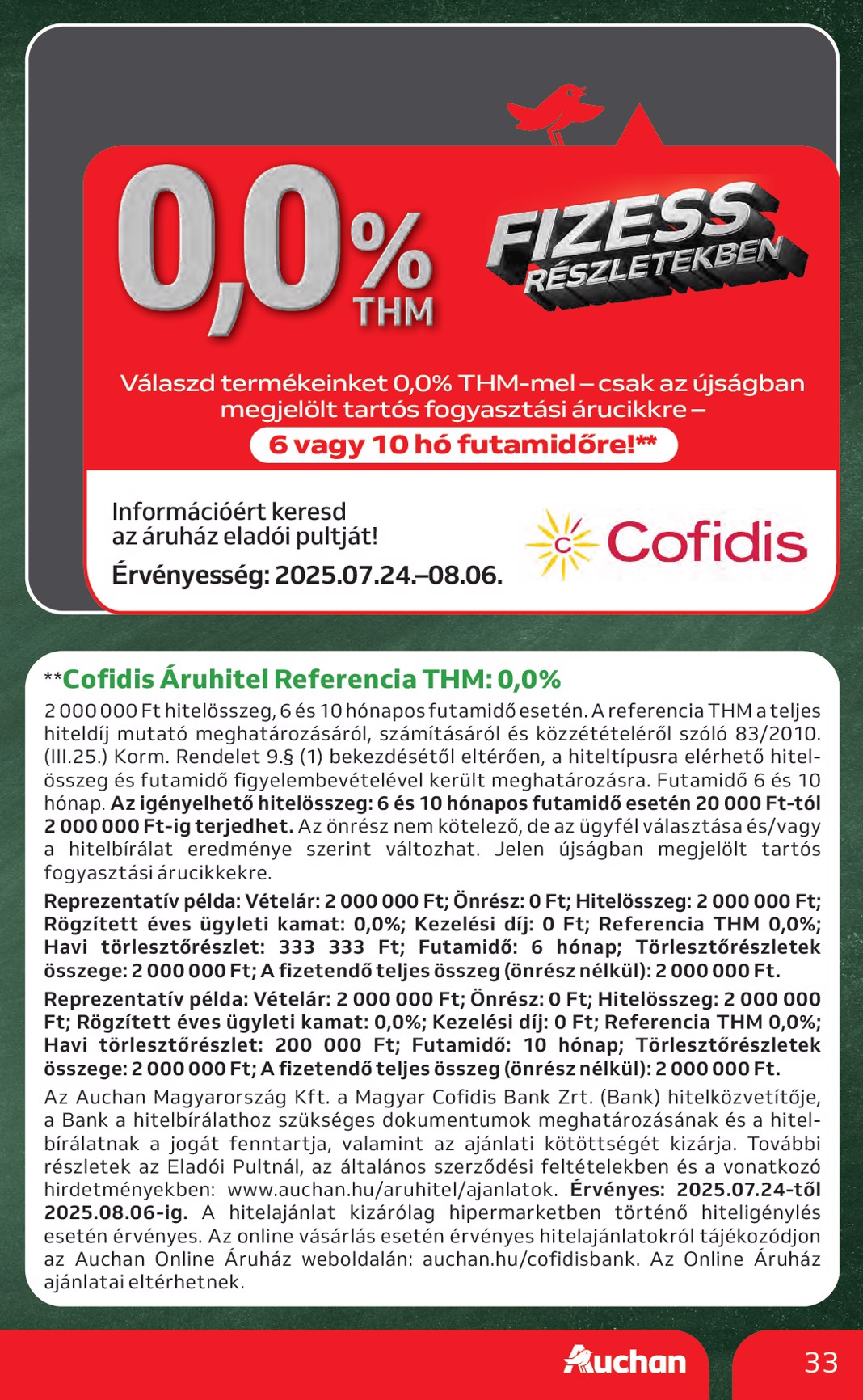 auchan - Auchan - Iskolakezdés ajánlataink akciós újság, érvényes 07.24. - 08.06. - page: 33
