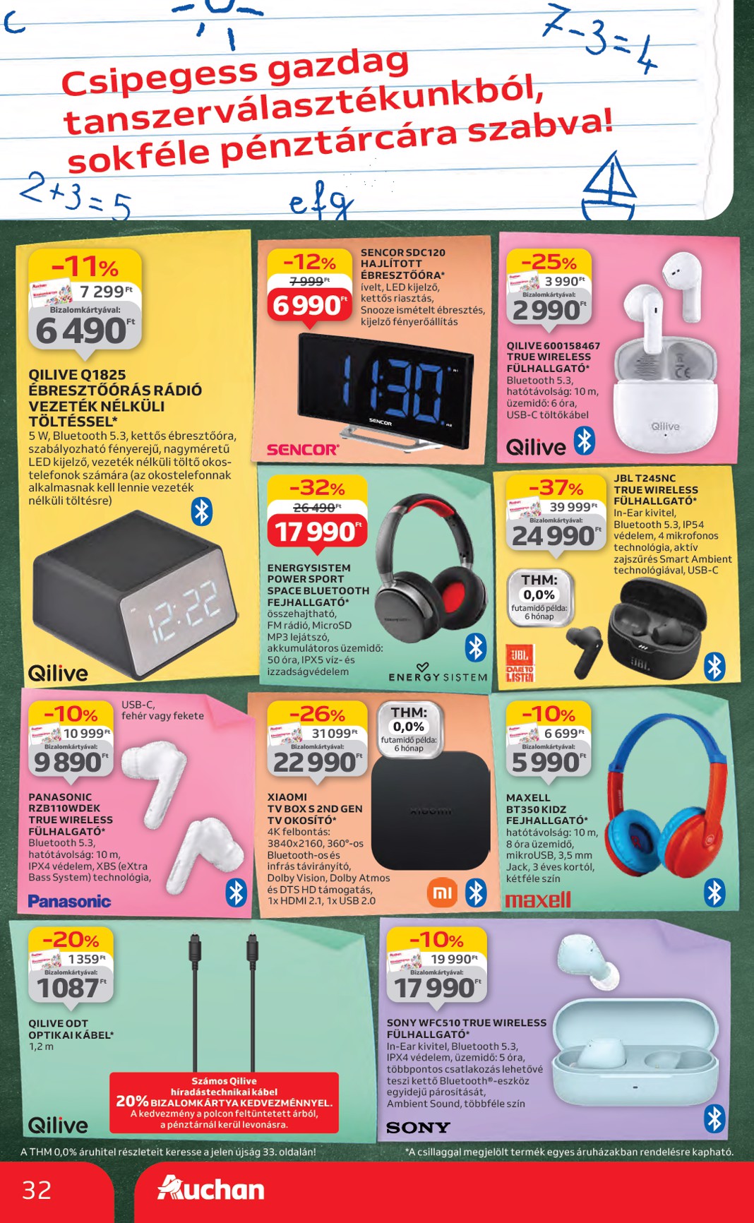 auchan - Auchan - Iskolakezdés ajánlataink akciós újság, érvényes 07.24. - 08.06. - page: 32