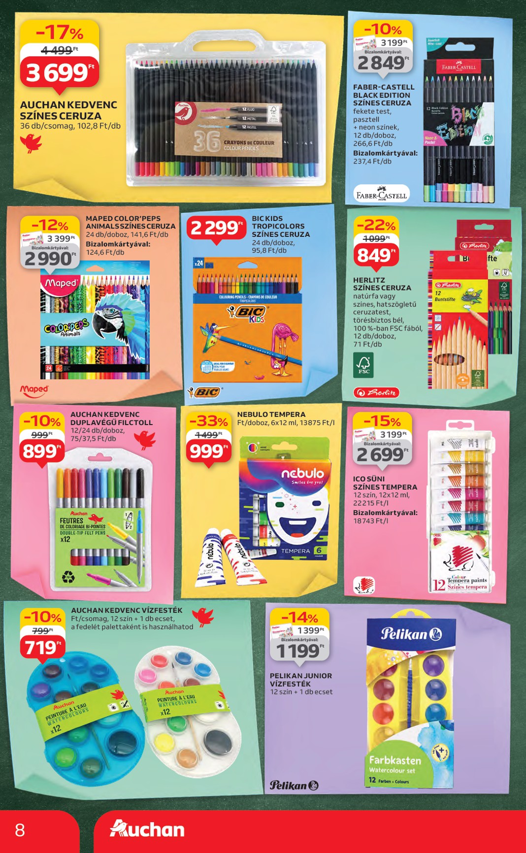 auchan - Auchan - Iskolakezdés ajánlataink akciós újság, érvényes 07.24. - 08.06. - page: 8