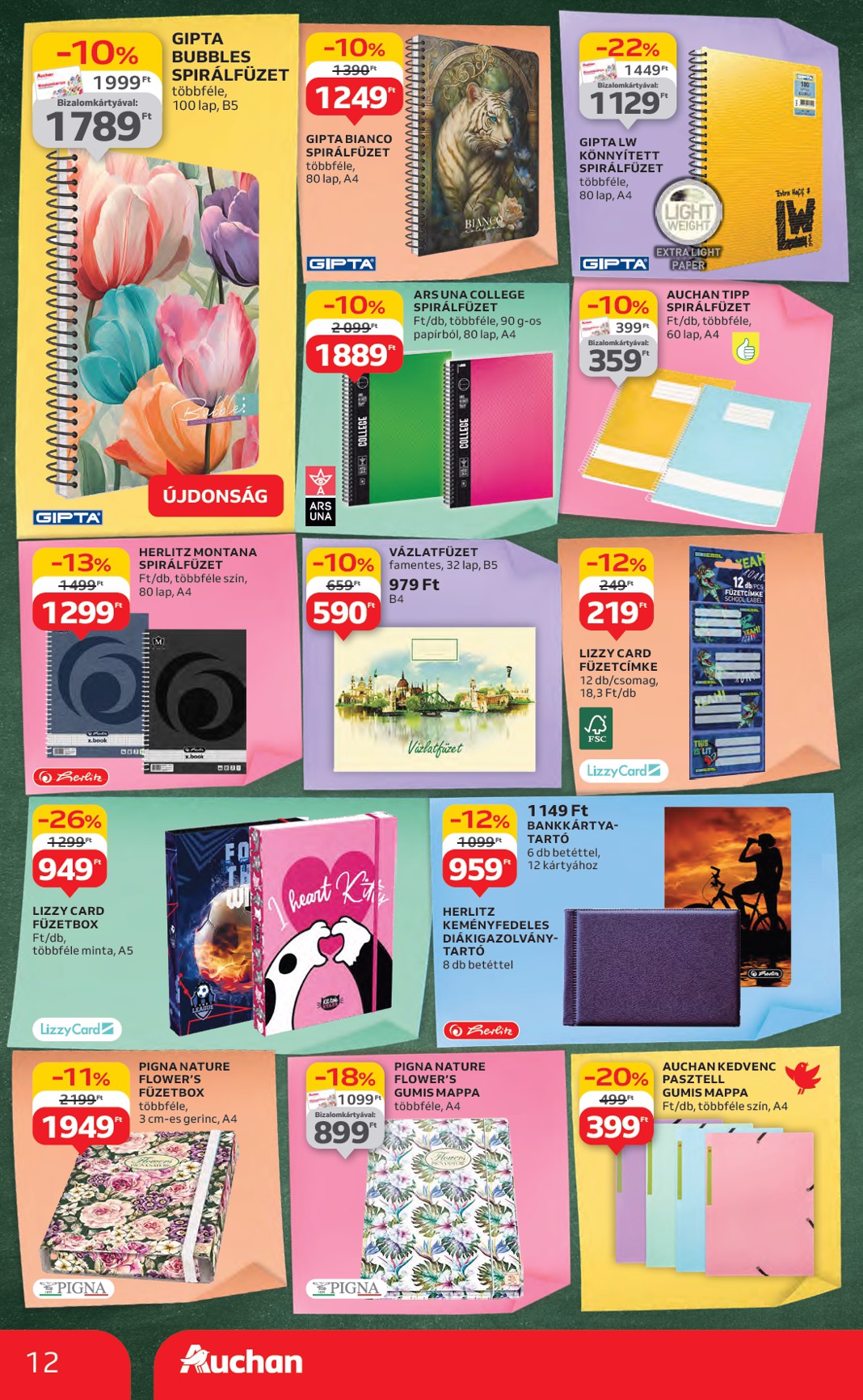 auchan - Auchan - Iskolakezdés ajánlataink akciós újság, érvényes 07.24. - 08.06. - page: 12