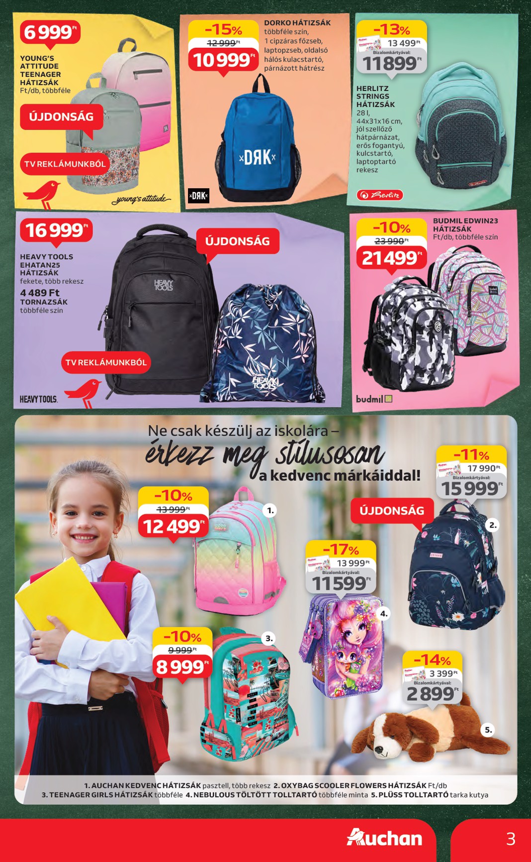 auchan - Auchan - Iskolakezdés ajánlataink akciós újság, érvényes 07.24. - 08.06. - page: 3