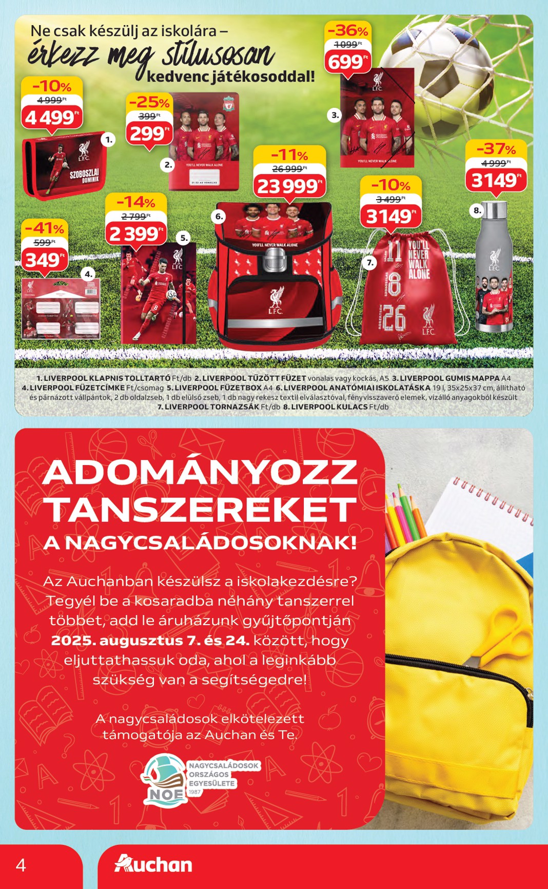 auchan - Auchan - Iskolakezdés ajánlataink akciós újság, érvényes 07.24. - 08.06. - page: 4