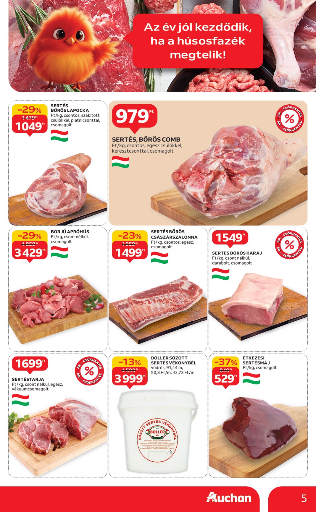 auchan - Auchan Hipermarket akciós újság, érvényes 01.15. - 01.21. - page: 5