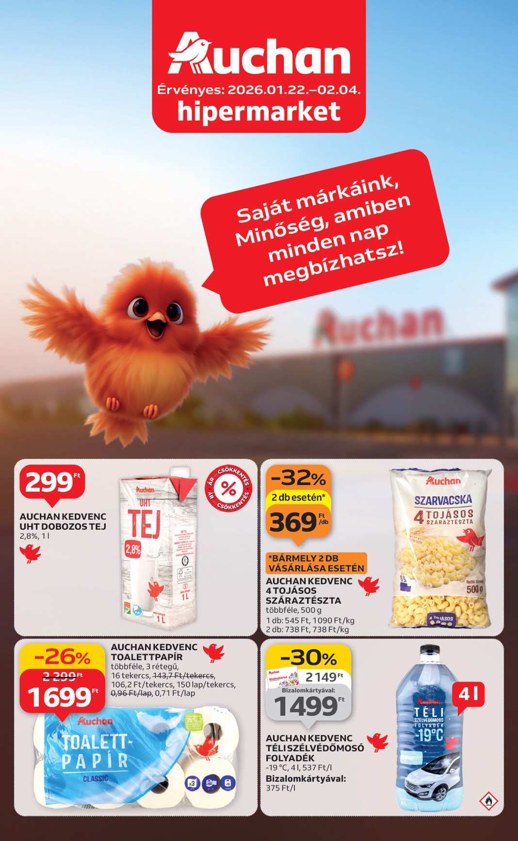 auchan - Auchan - Saját márkás ajánlataink akciós újság, érvényes 01.22. - 02.04.