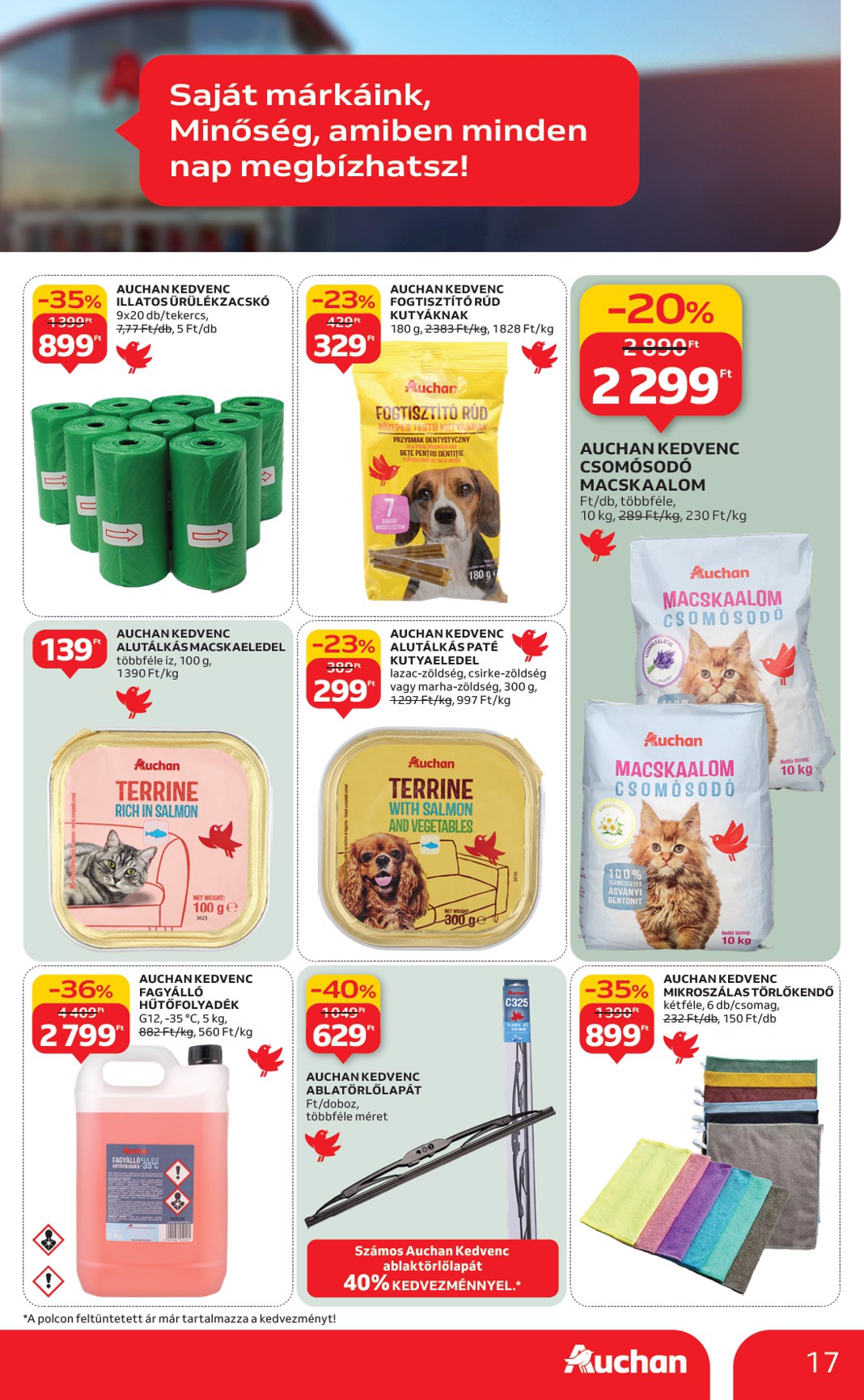 auchan - Auchan - Saját márkás ajánlataink akciós újság, érvényes 01.22. - 02.04. - page: 17