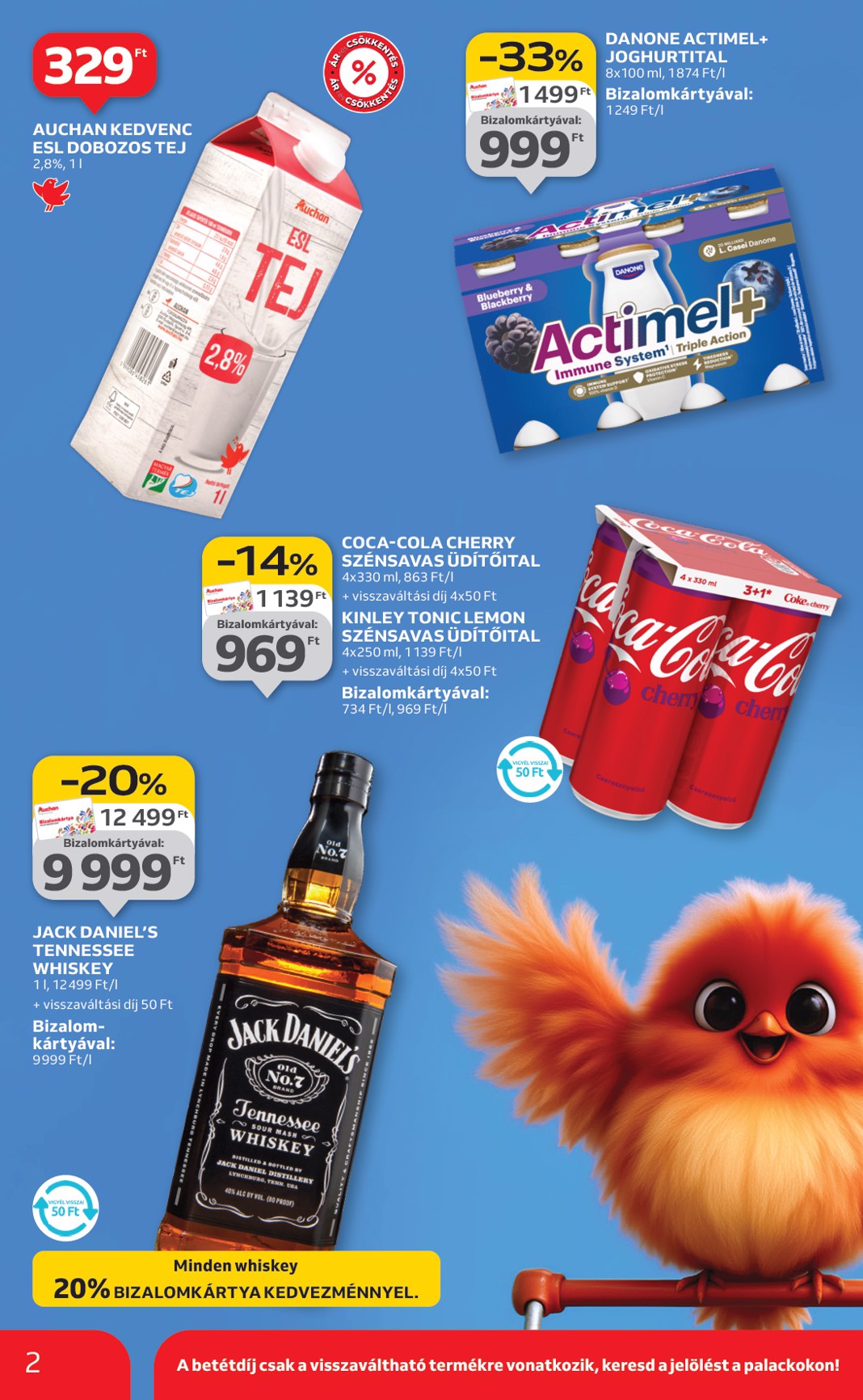 auchan - Auchan szupermarket akciós újság, érvényes 01.22. - 01.28. - page: 2