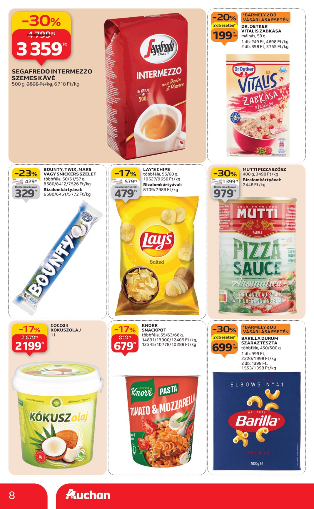auchan - Auchan szupermarket akciós újság, érvényes 01.22. - 01.28. - page: 8